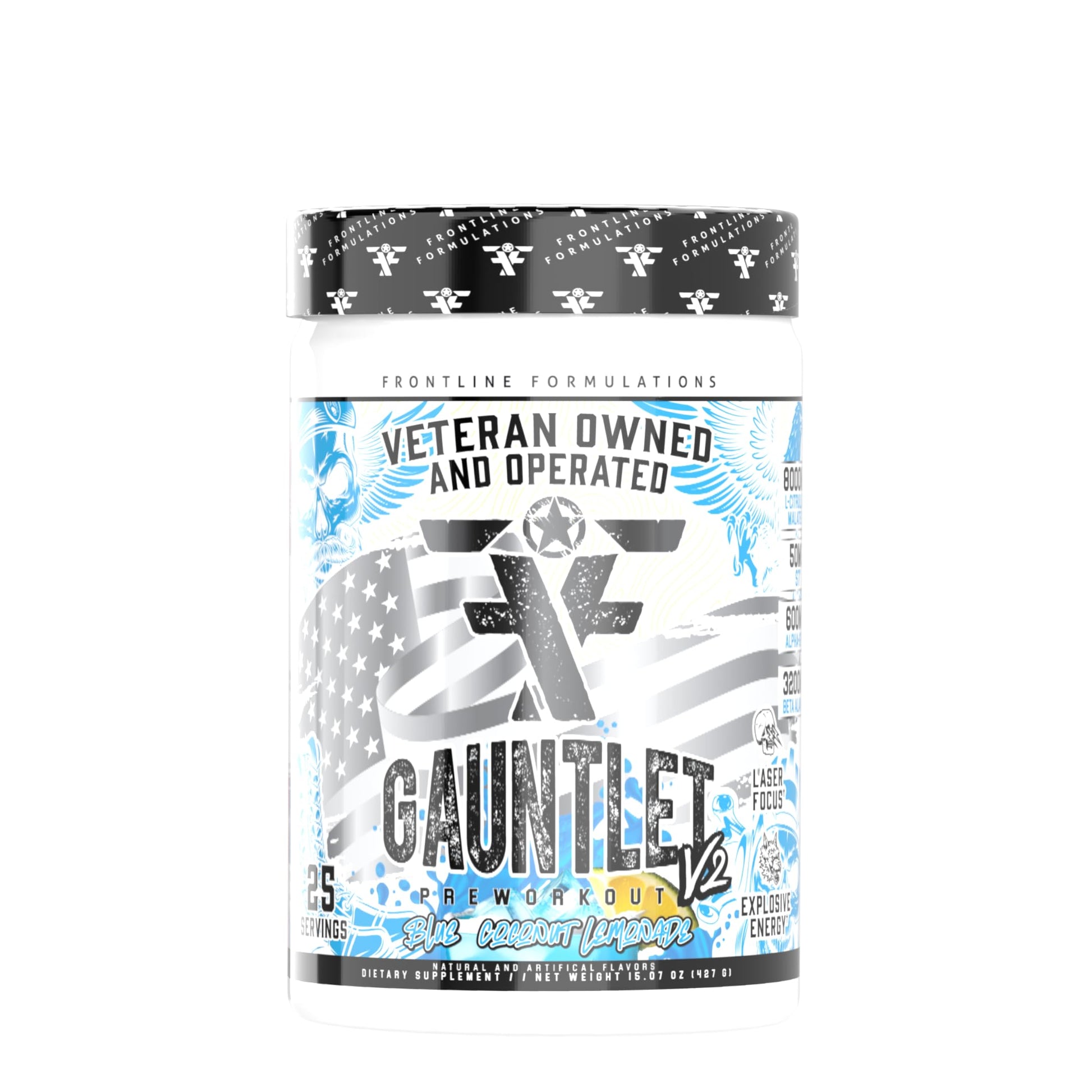 FRONTLINE FORMULATIONS Gauntlet Pre-Workout Powder, 15 Servings