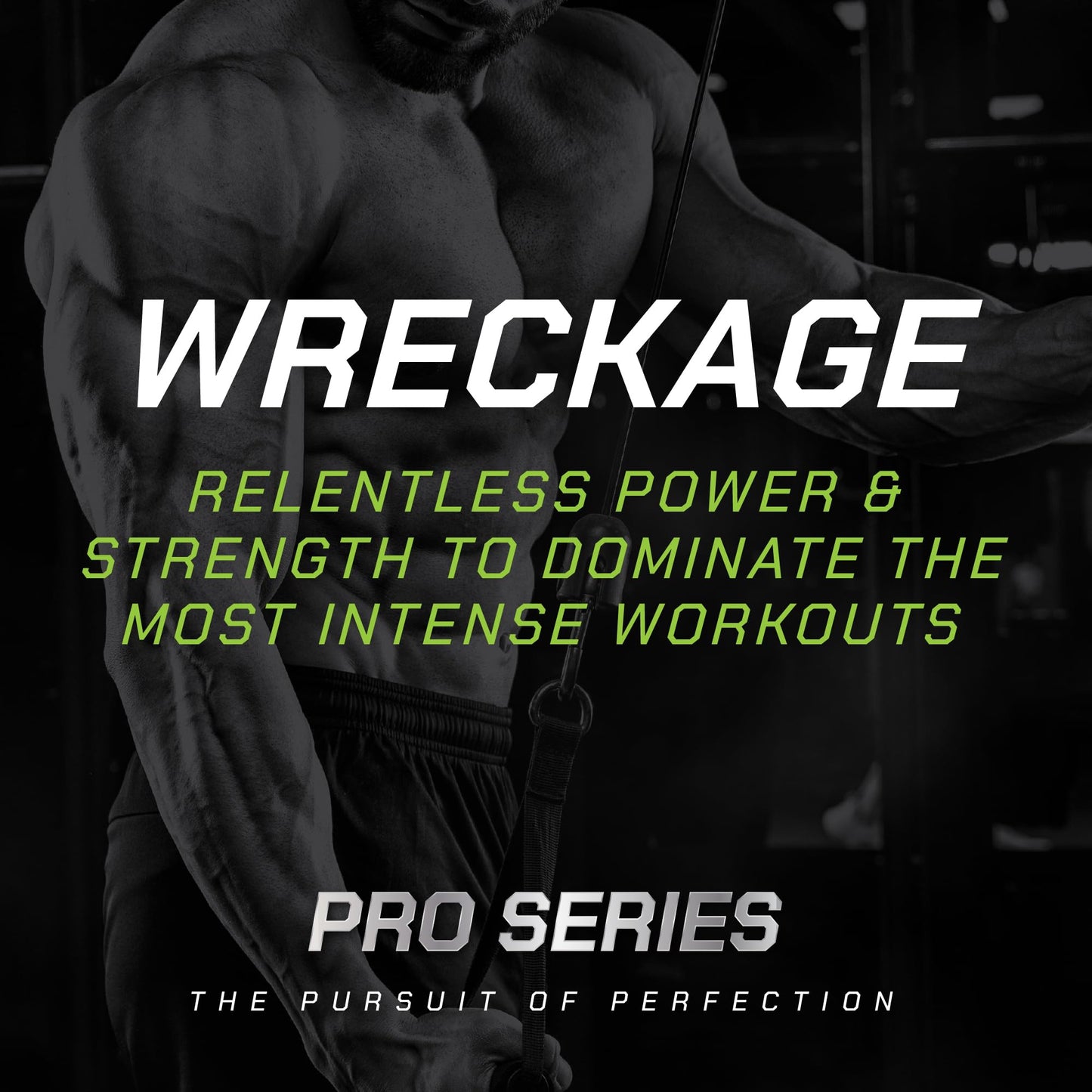 Muscle Pharm Pro Series Wreckage Pre Workout Powder Cherry Slush 15.52 Ounce