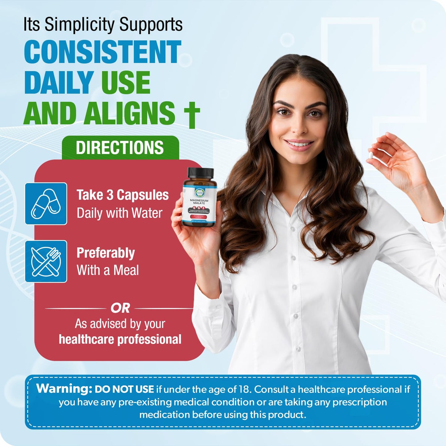 TRUEMED Magnesium Malate Capsules 90 Capsules
