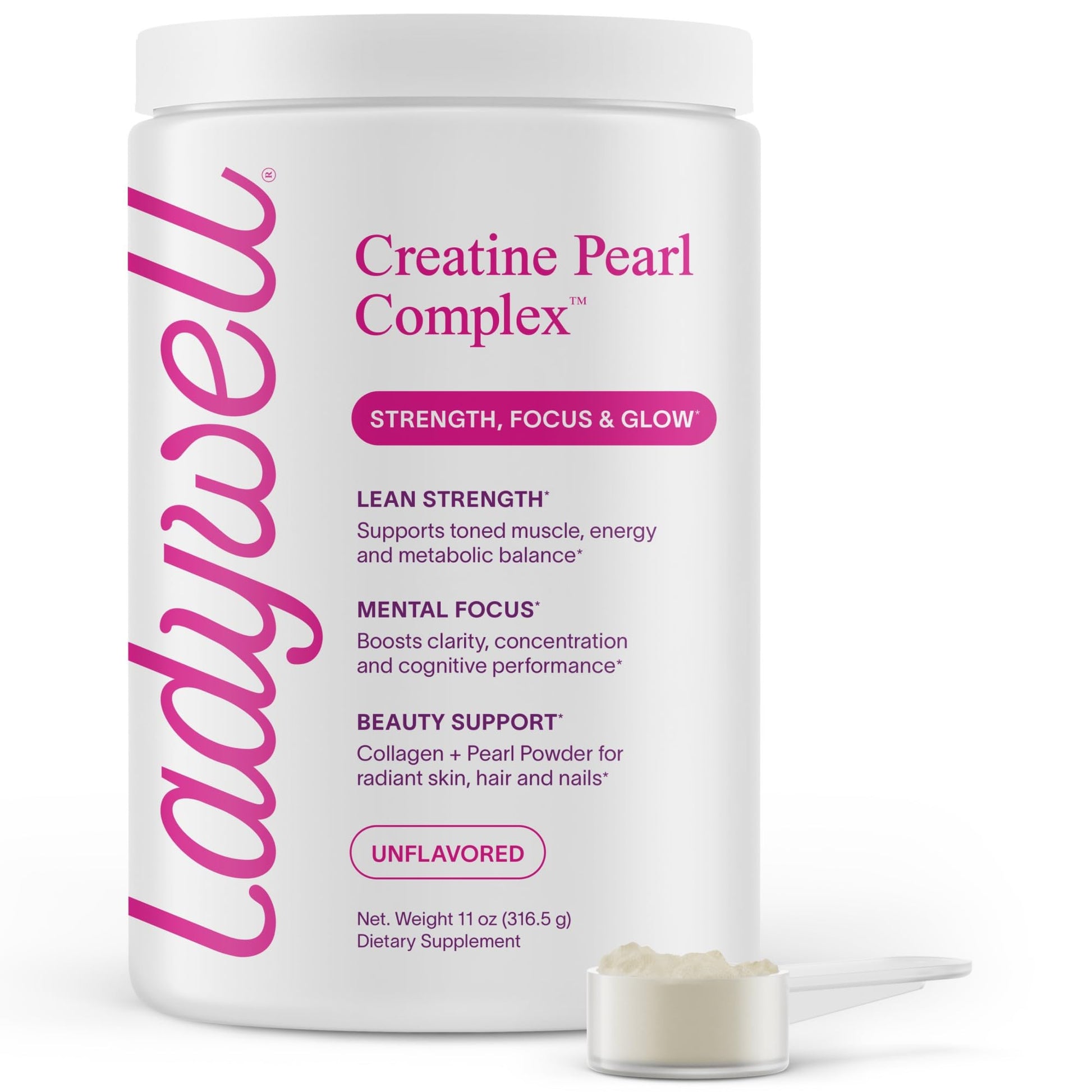 Ladywell Creatine Pearl Complex for Women Powder 11 oz