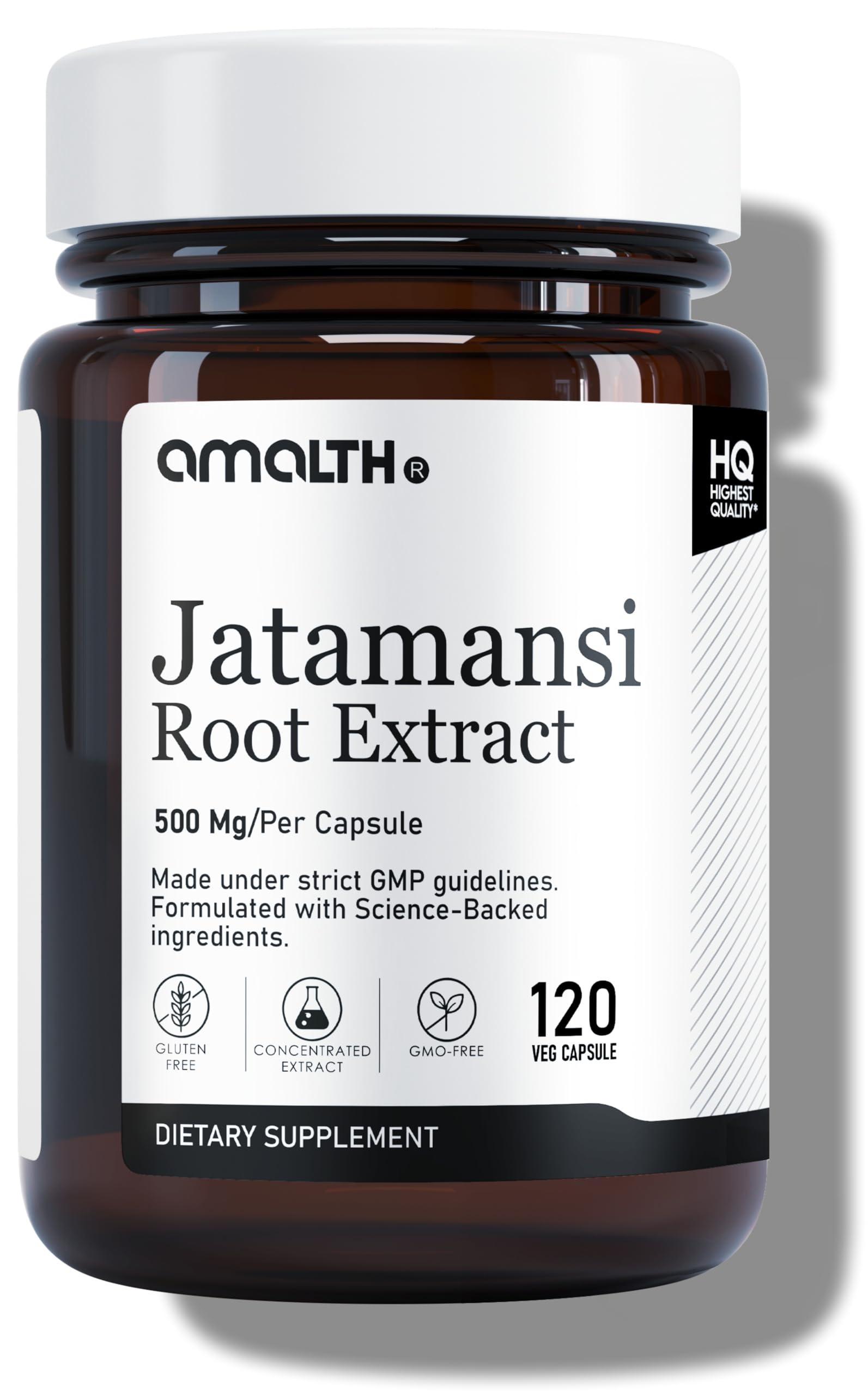 AMALTH Jatamansi 500 mg, 120 Veg Capsules