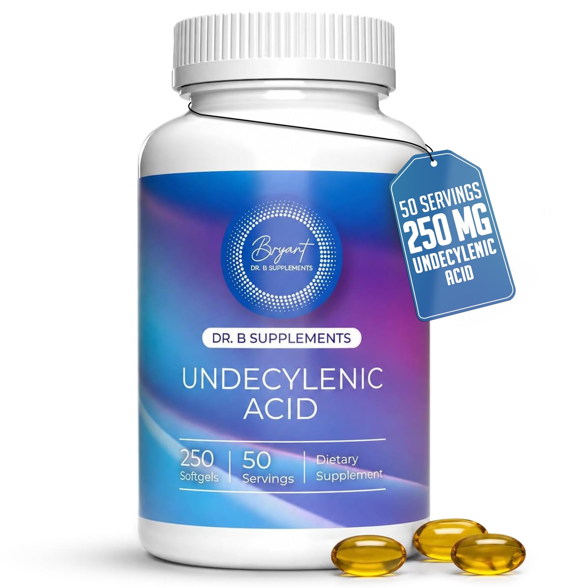 Dr B Supplements Undecylenic Acid Softgels 250 Count