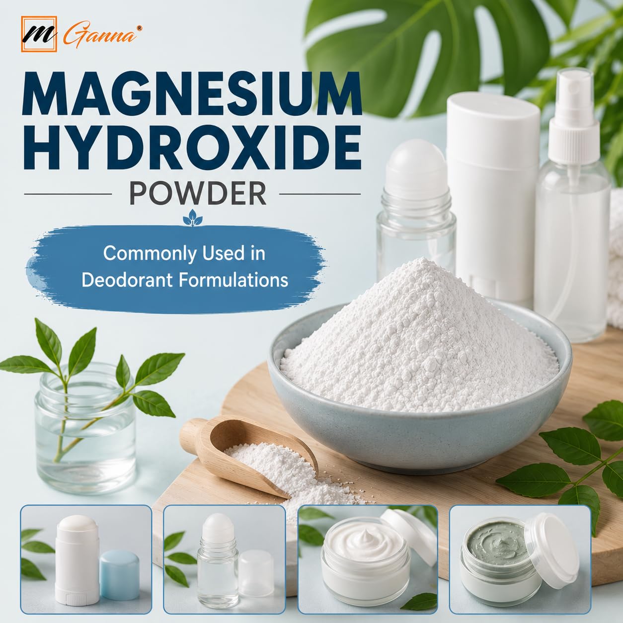 mGanna Magnesium Hydroxide Powder 16 Ounce