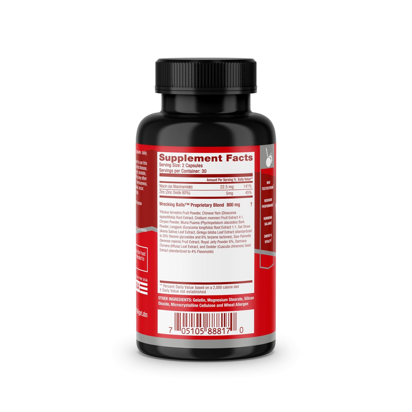 Vigor Labs Wrecking Balls Capsule, 60 Capsules
