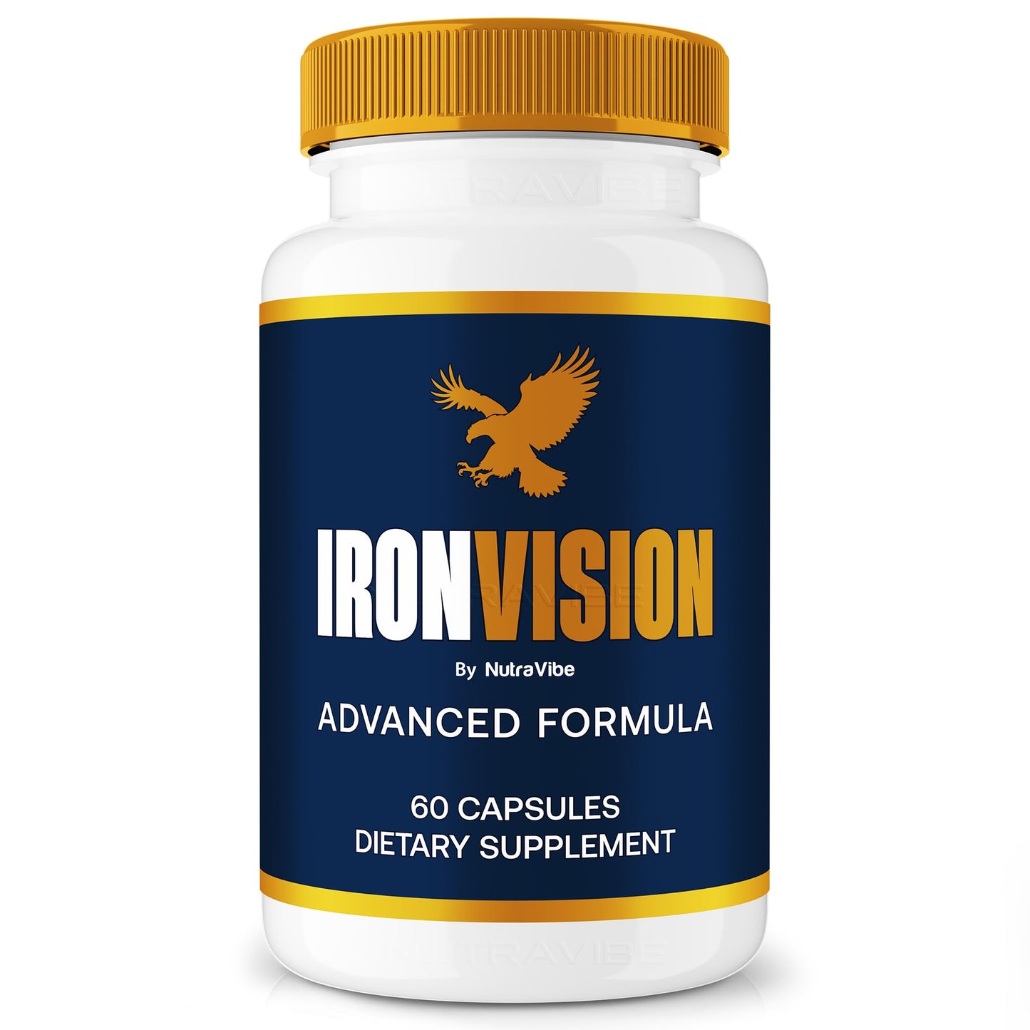 NutraVibe Iron Vision Premium Eye Health Supplement, 60 Capsules