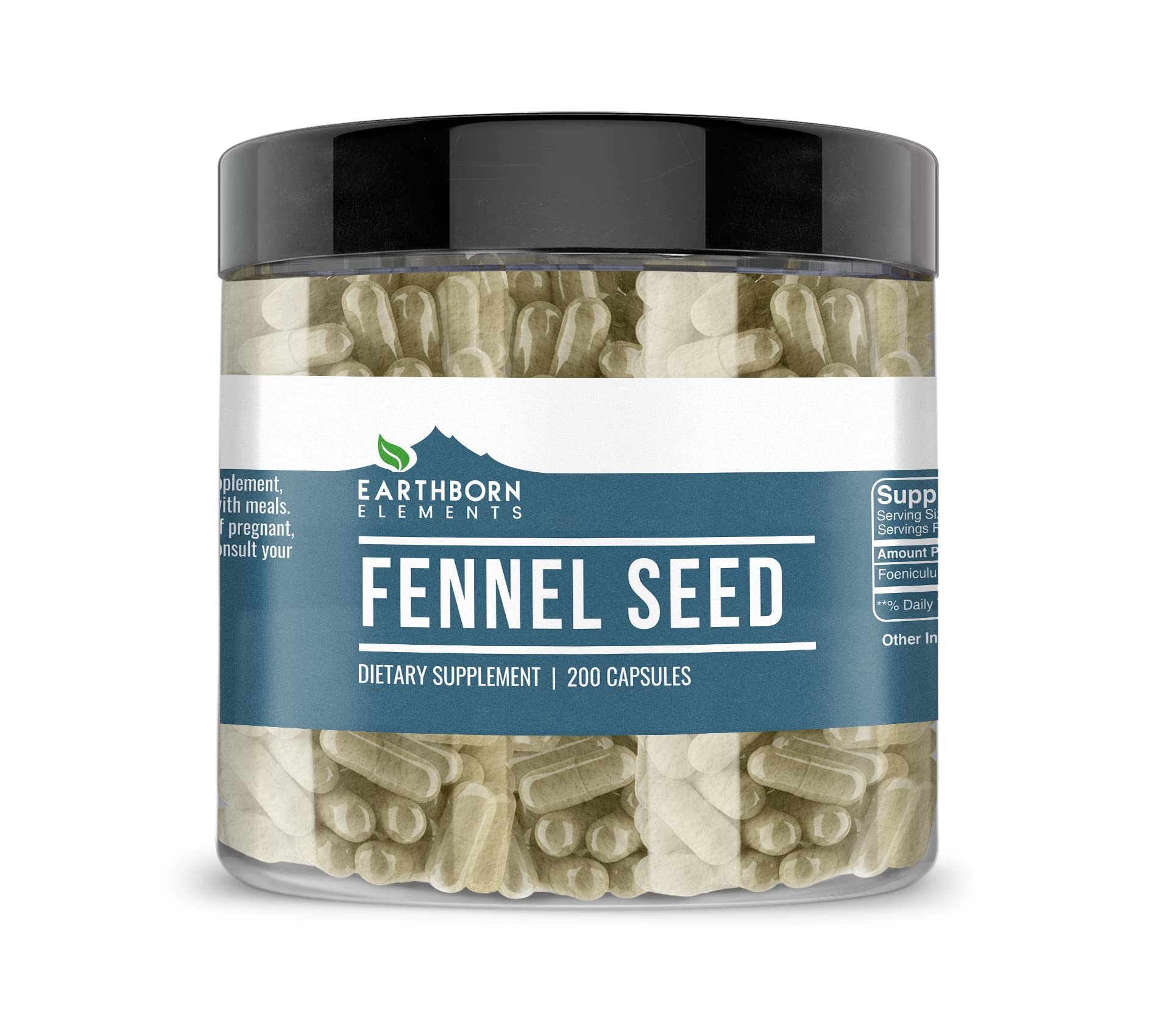 Earthborn Elements Fennel Seed Capsules 200