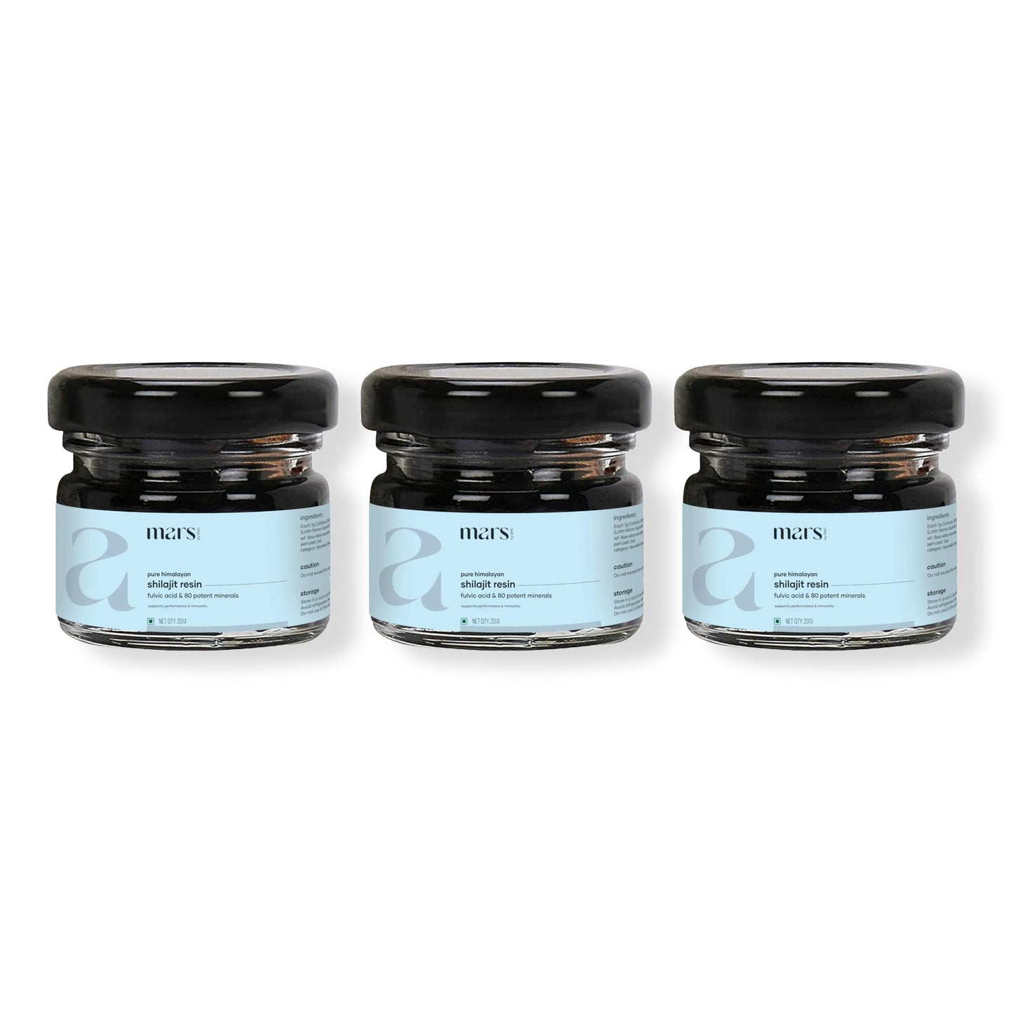 Mars by GHC Himalayan Organic Shilajit Resin Softgels, Pack of 3
