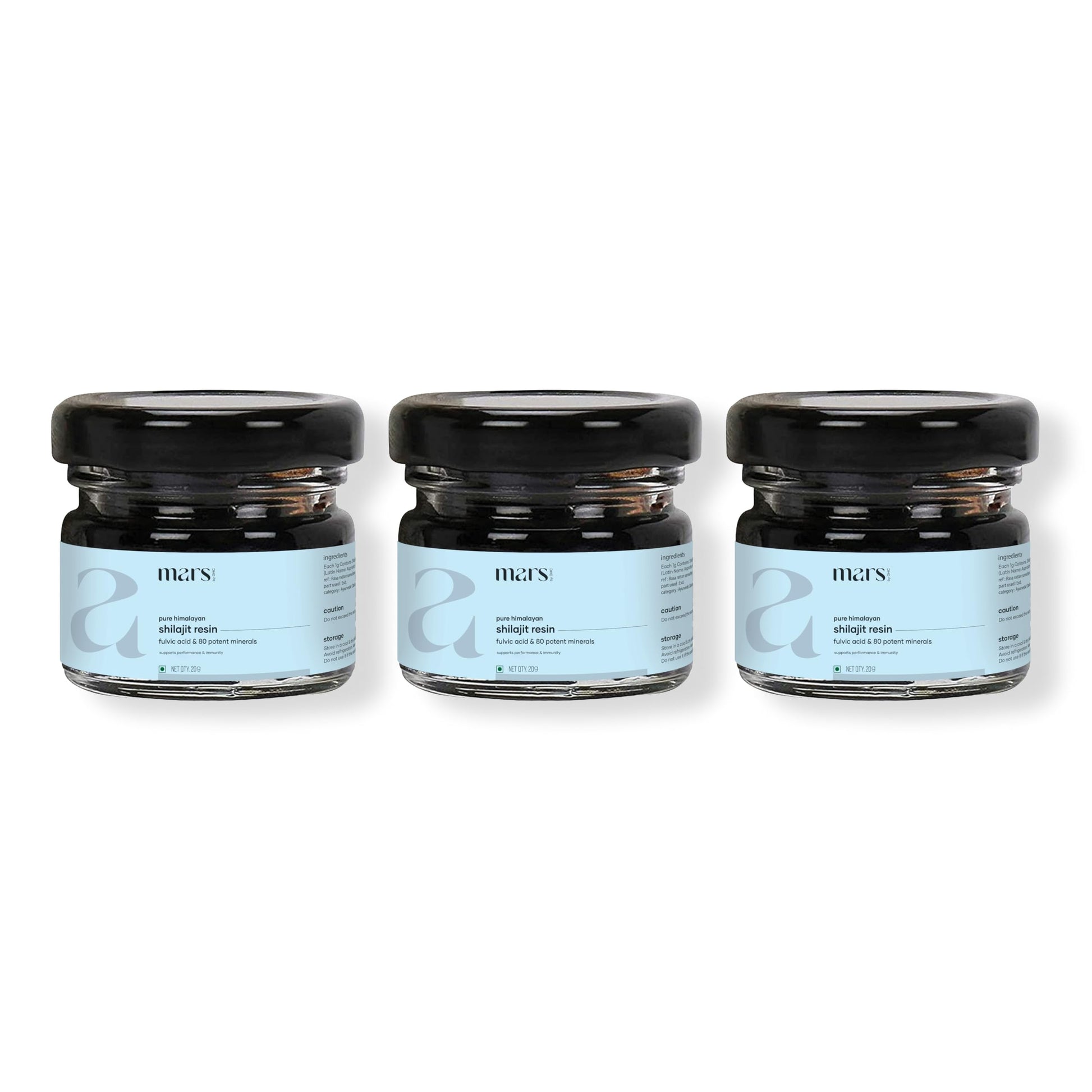 Mars by GHC Himalayan Organic Shilajit Resin Softgels, Pack of 3