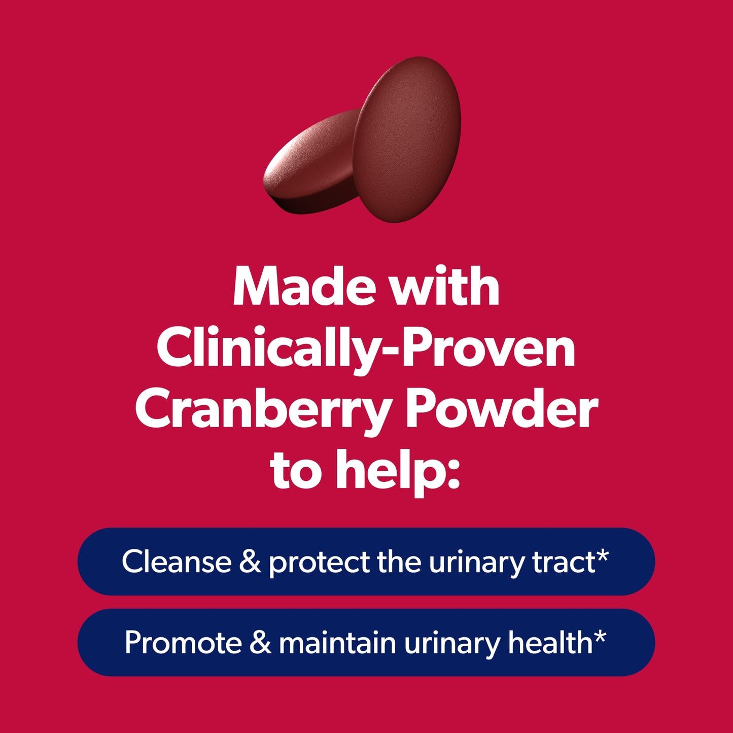 AZO Cranberry Pills for Urinary Tract Health for Women and Men, Adult Cranberry Supplement, Sugar-free, Non-GMO, 50 Caplets