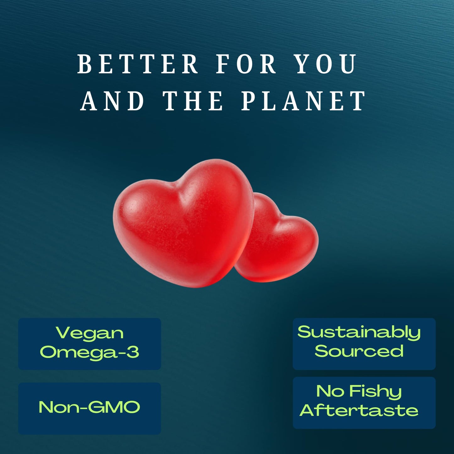 Vegetarian Heaven Omega-3 Algae Oil Gummies 60 Count