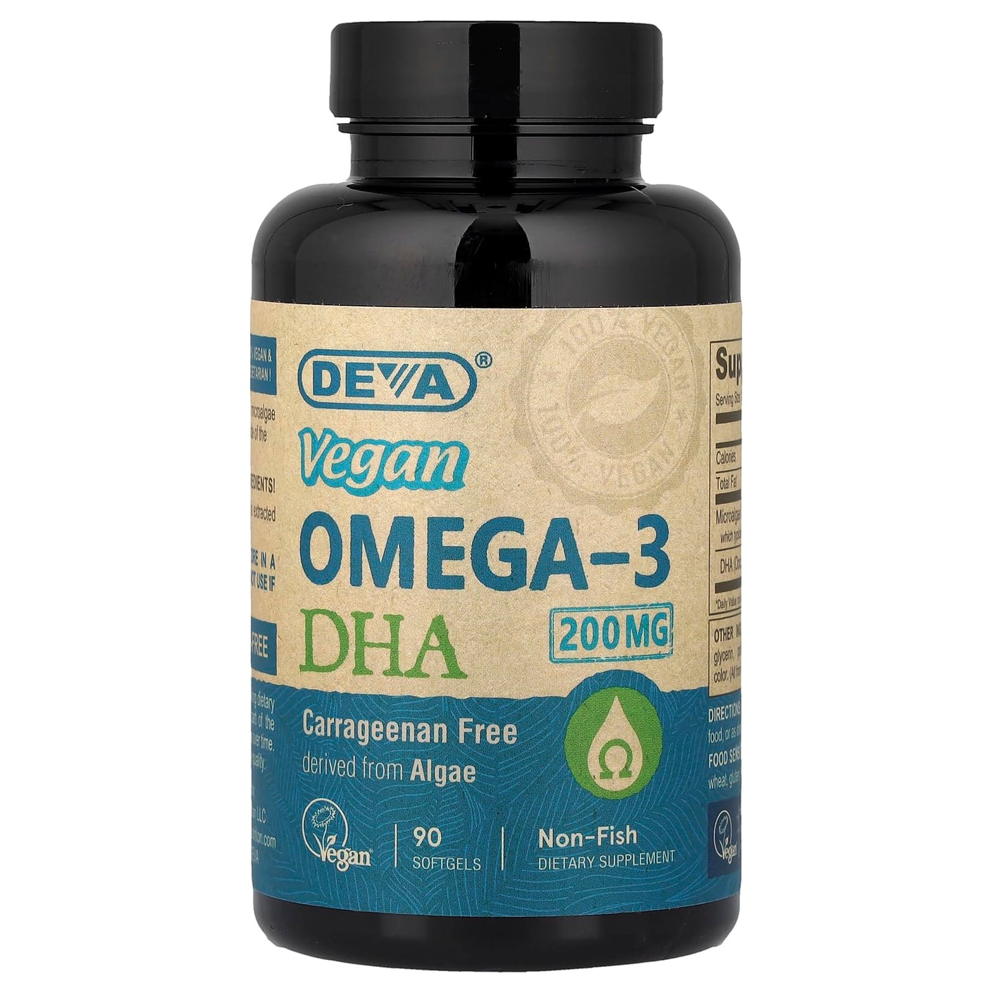 DEVA Vegan Vitamins DHA Softgels 90 Count