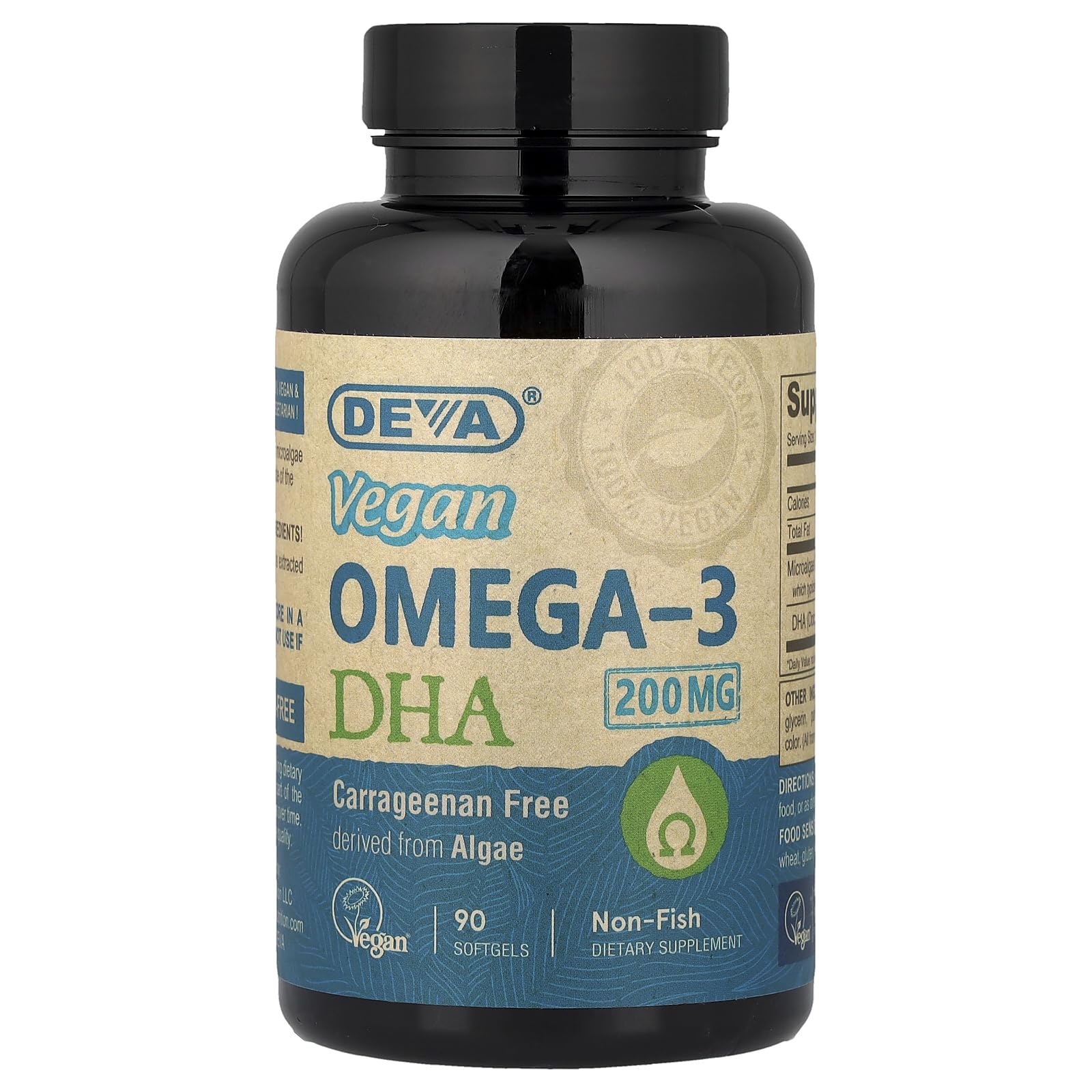 DEVA Vegan Vitamins DHA Softgels 90 Count