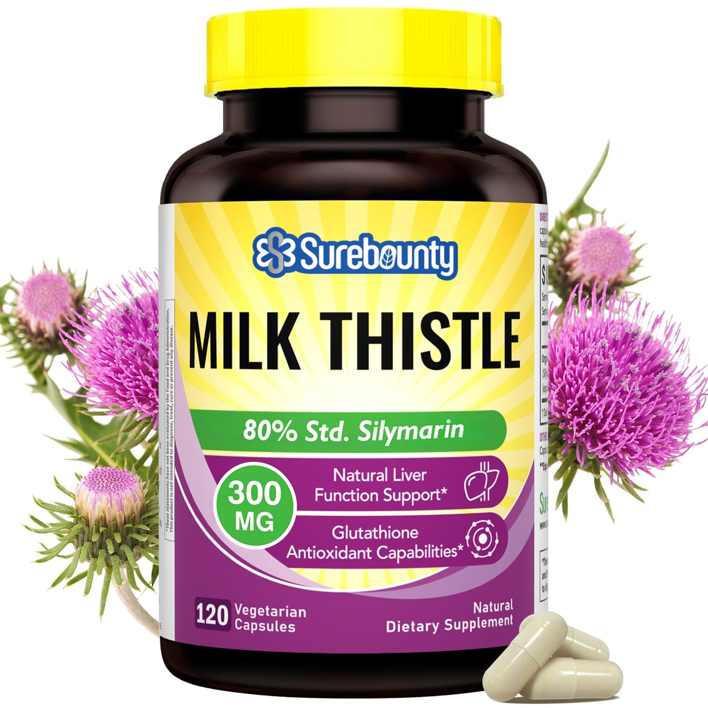 Surebounty Milk Thistle Capsule 120 Count