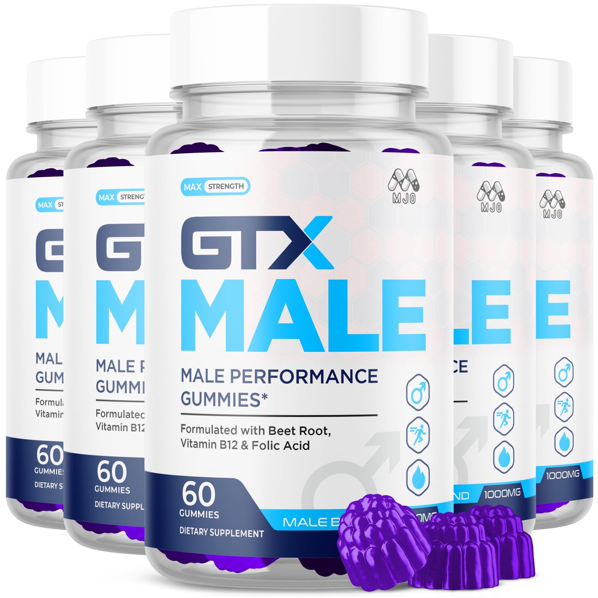 MJO GTX Male Gummies 300 Gummies