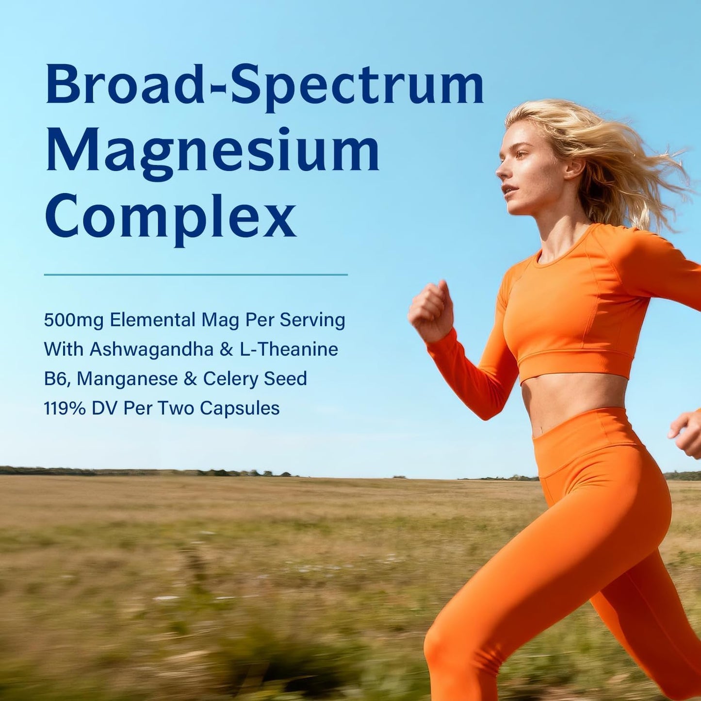 Innate Vitality Magnesium Supplement 500mg Capsules 180 Count