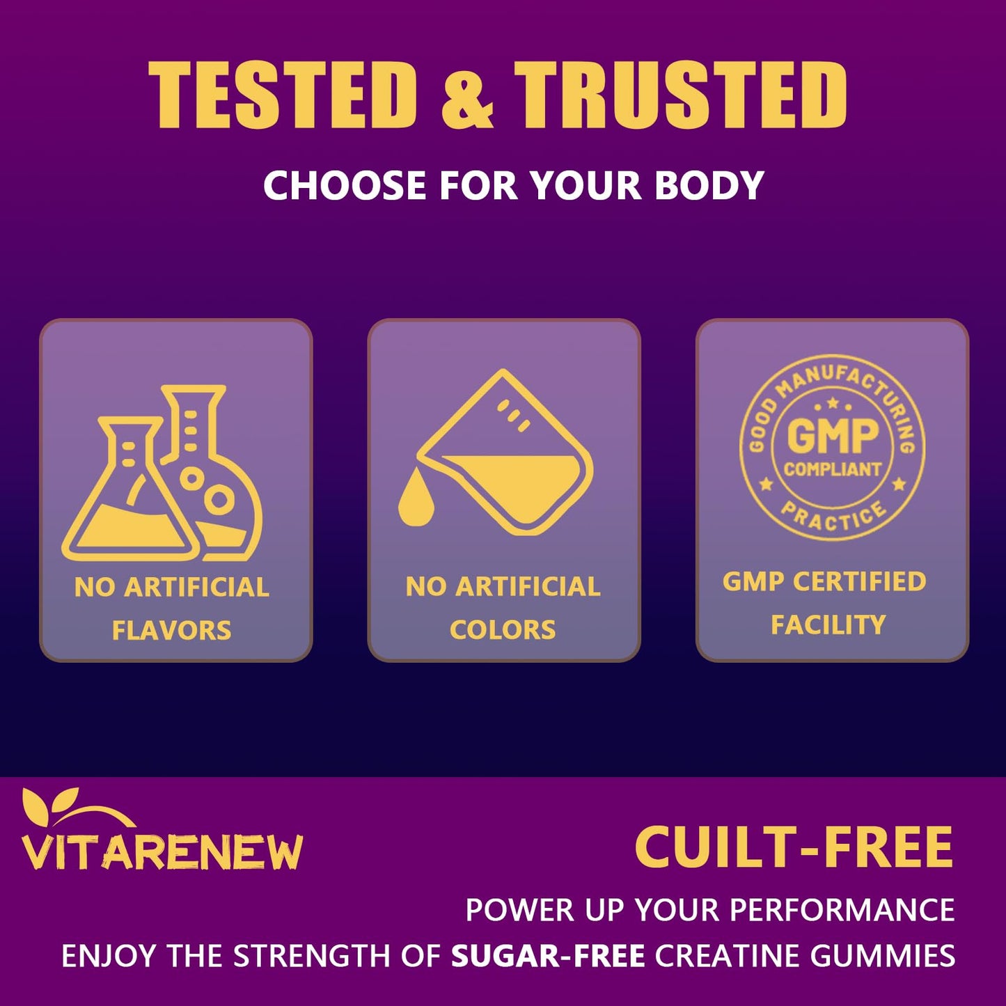 VITARENEW Creatine Gummies 120 Gummies