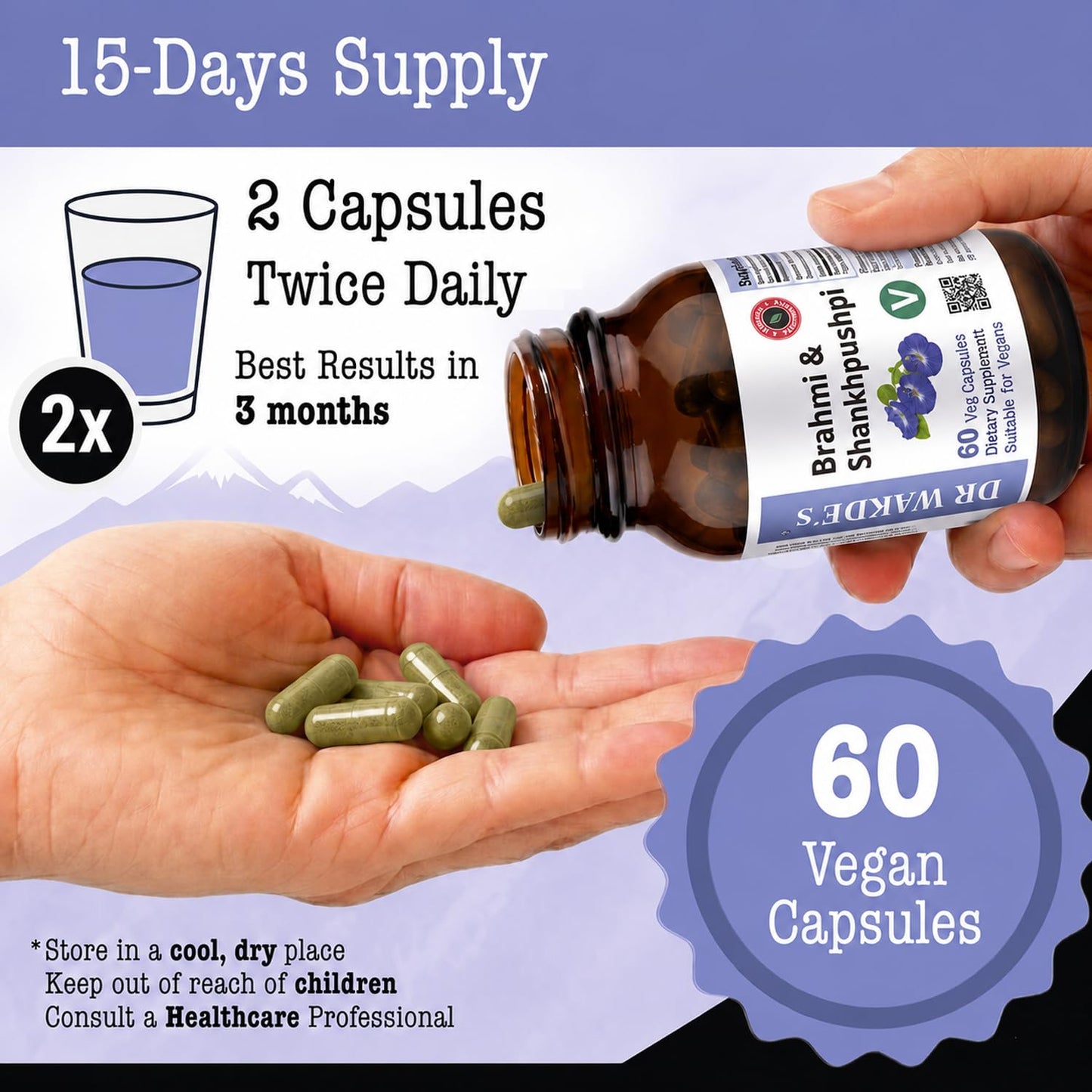DR WAKDE's Brahmi & Shankhpushpi Capsules, 1 Capsule