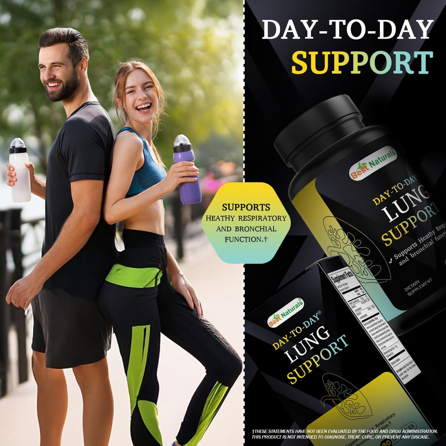 Best Naturals Day-to-Day Lung Support Capsules 90 Count