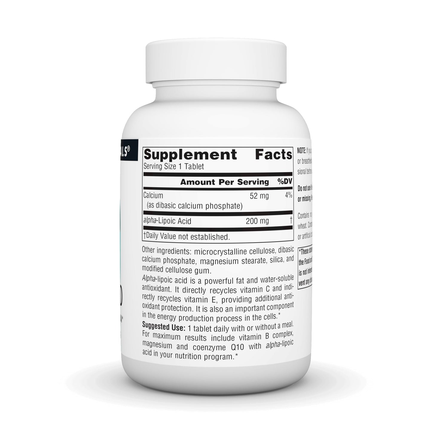 Source Naturals Alpha Lipoic Acid 200 mg Tablet, 120 Tablets