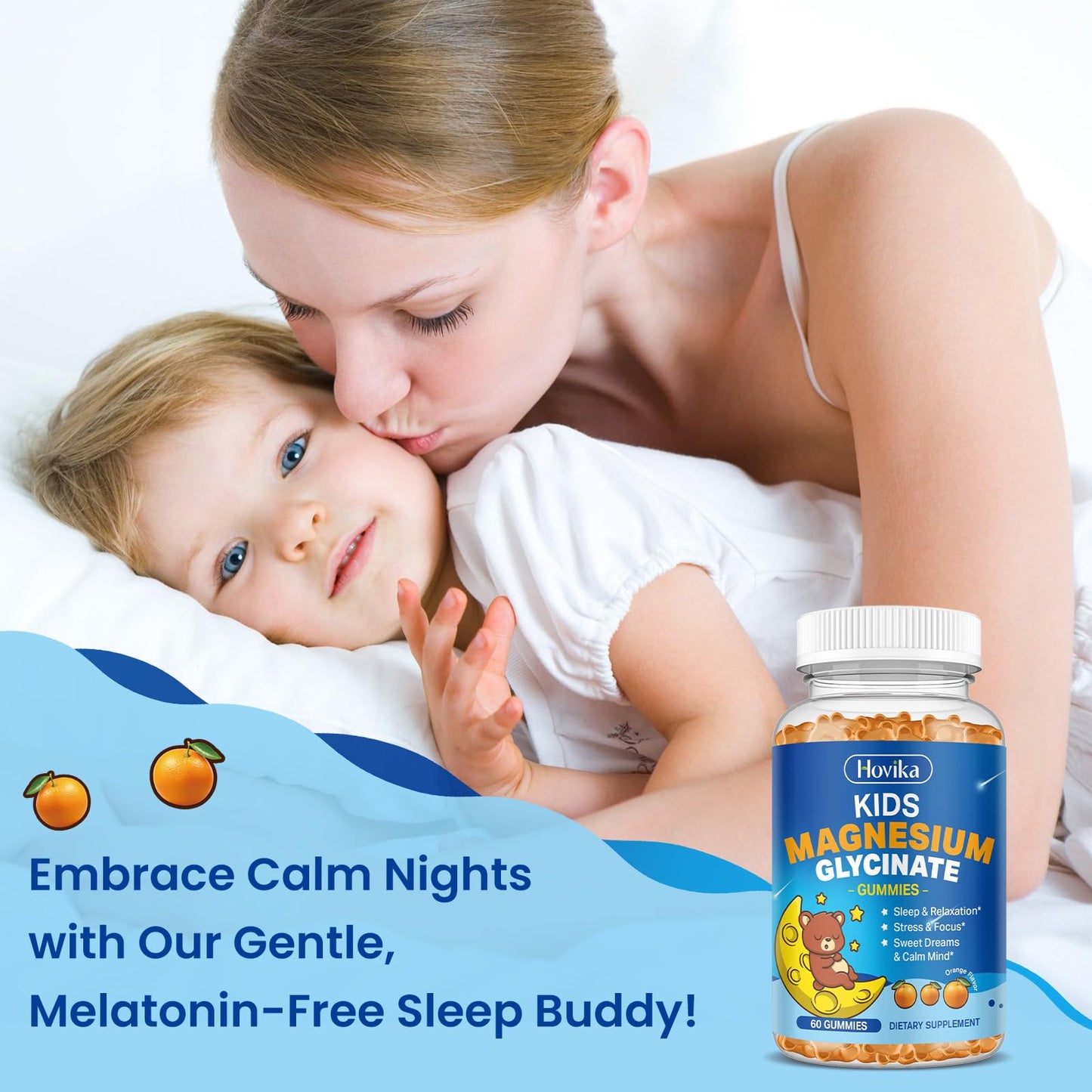 Hovika Kids Magnesium Glycinate Gummies 60 Count