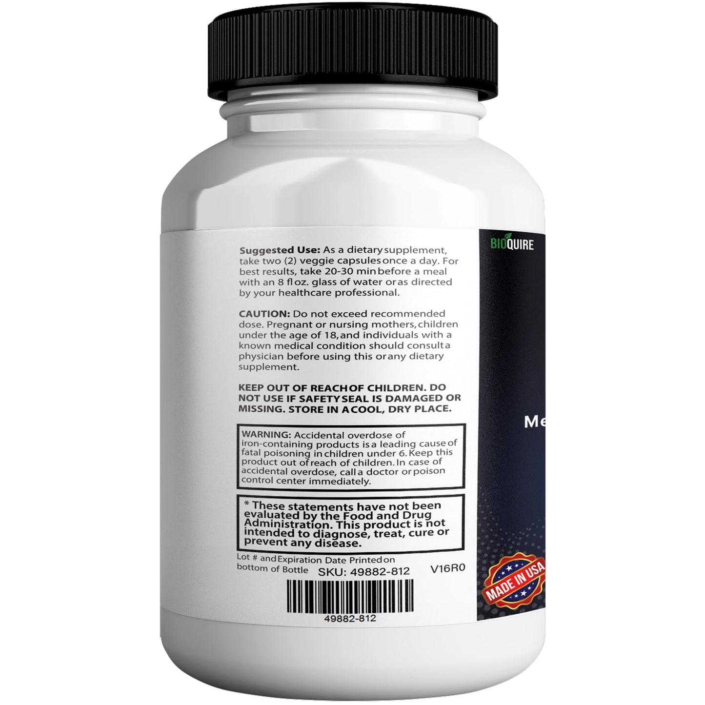BIOQUIRE Memory Wave Max Extra Strength Brain Supplement Capsule, 60 Capsules
