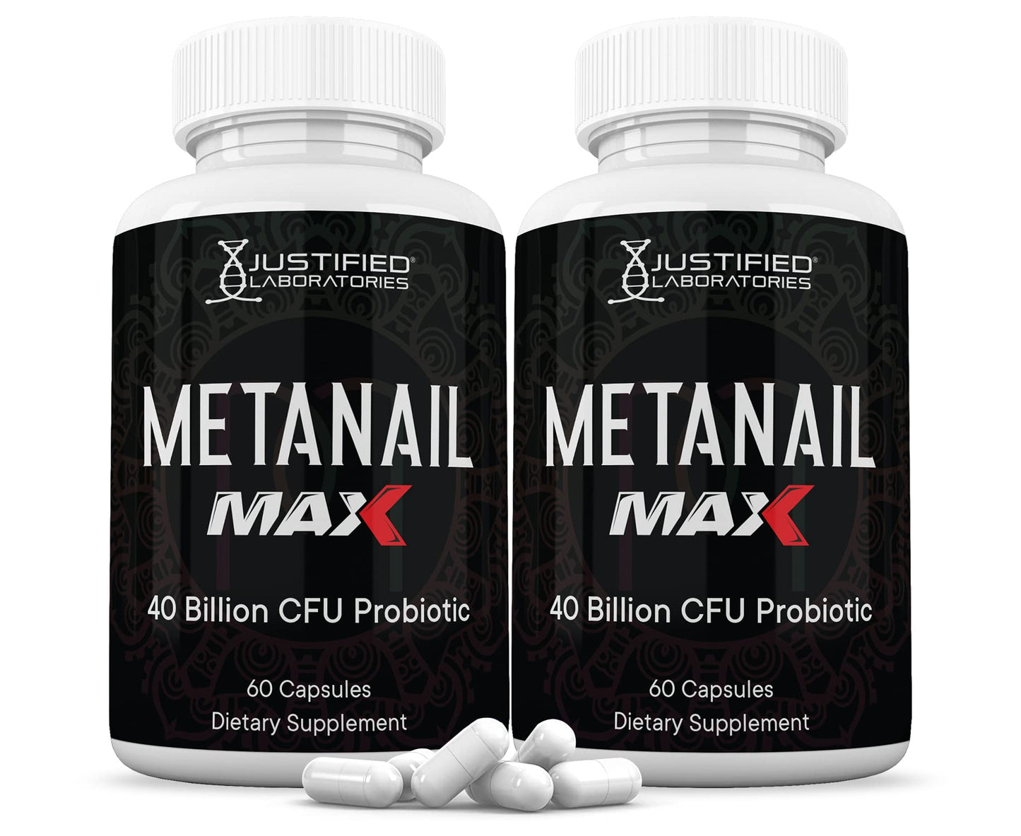Justified Laboratories Metanail Max 40 Billion CFU Probiotic Nail Support Capsule, 1 Count
