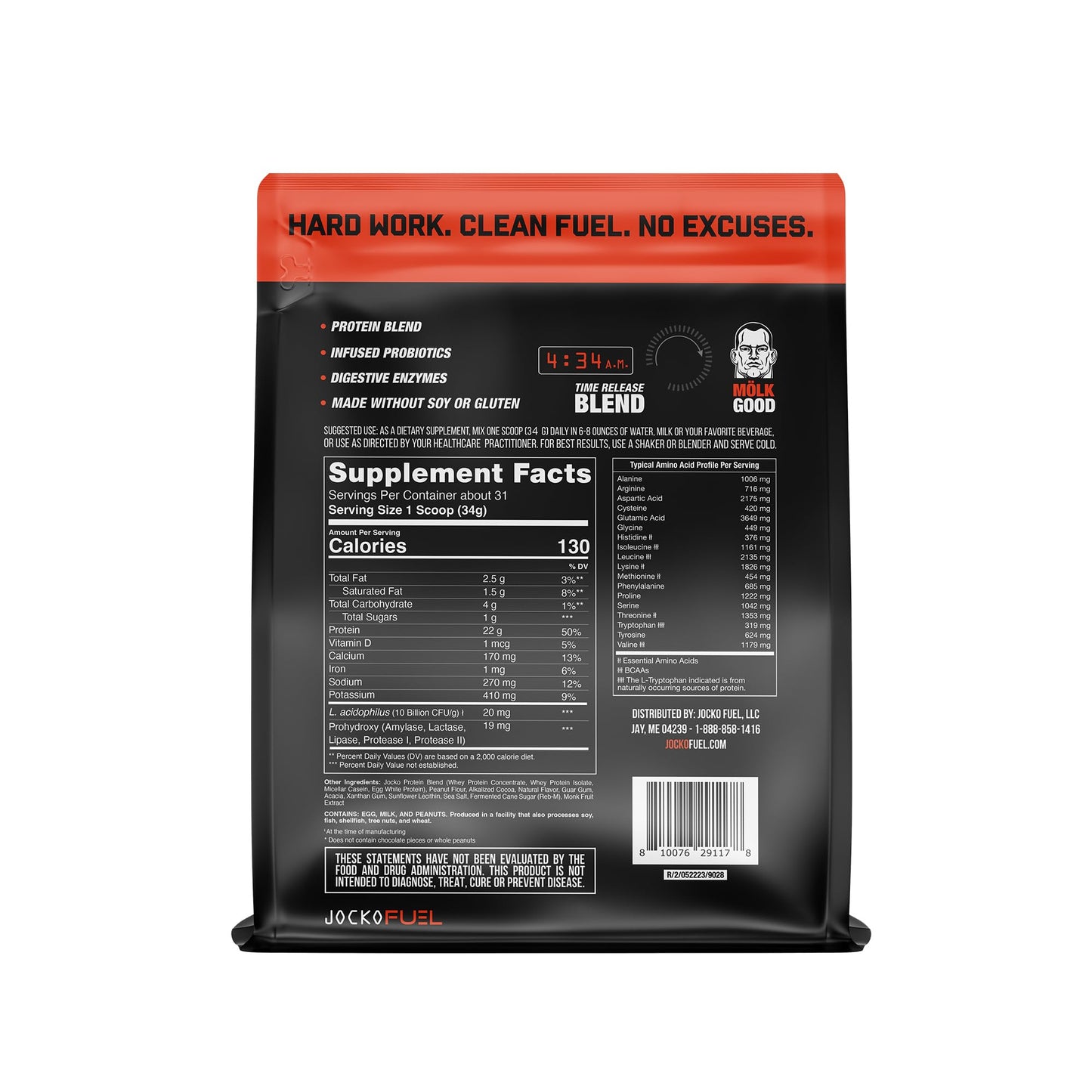 Jocko Fuel Protein Bundle Powder (2 Pack) - Chocolate Peanut Butter + Vanilla, 70.4