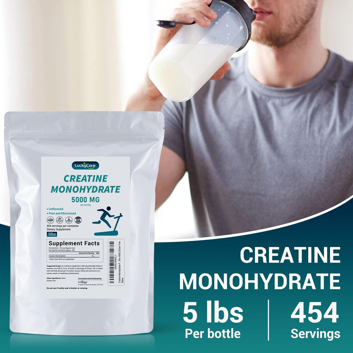 Luckycare Creatine Monohydrate Powder 80