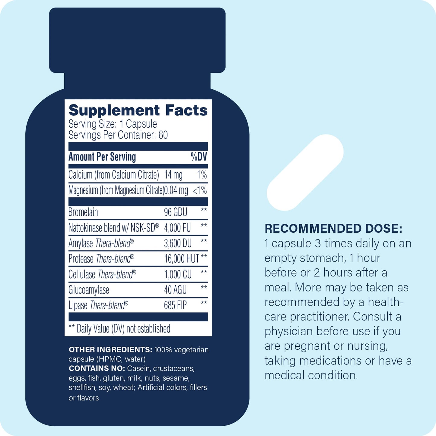 Enzyme Science Nattokinase Pro with NSK-SD 60 Capsules