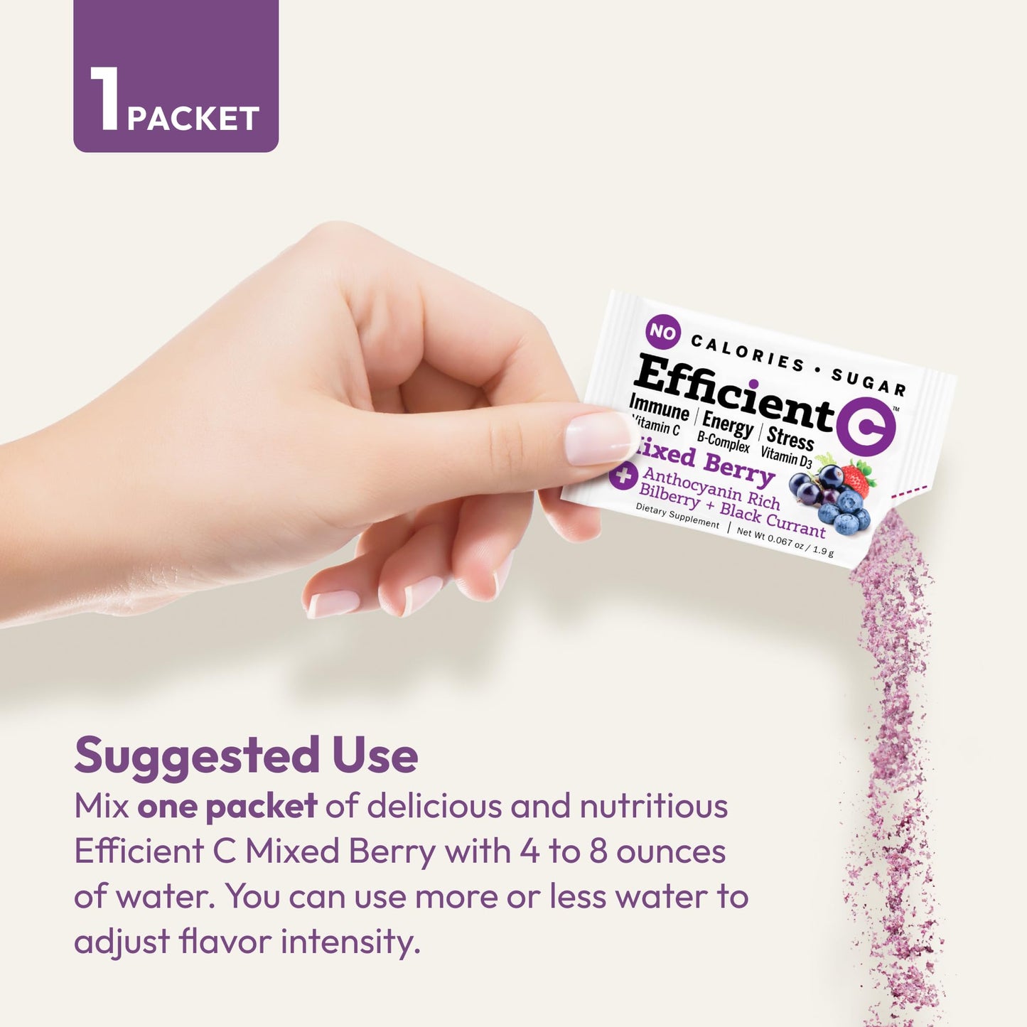 ANDREW LESSMAN Efficient C Mixed Berry Powder 180 Packets