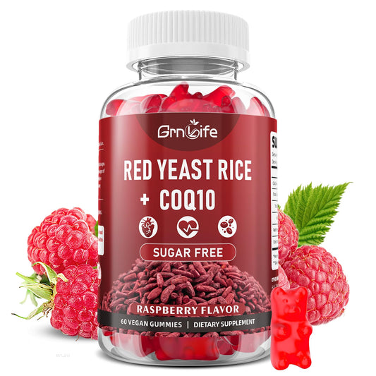 GrnLife Red Yeast Rice with CoQ10 Gummies, 60 Count