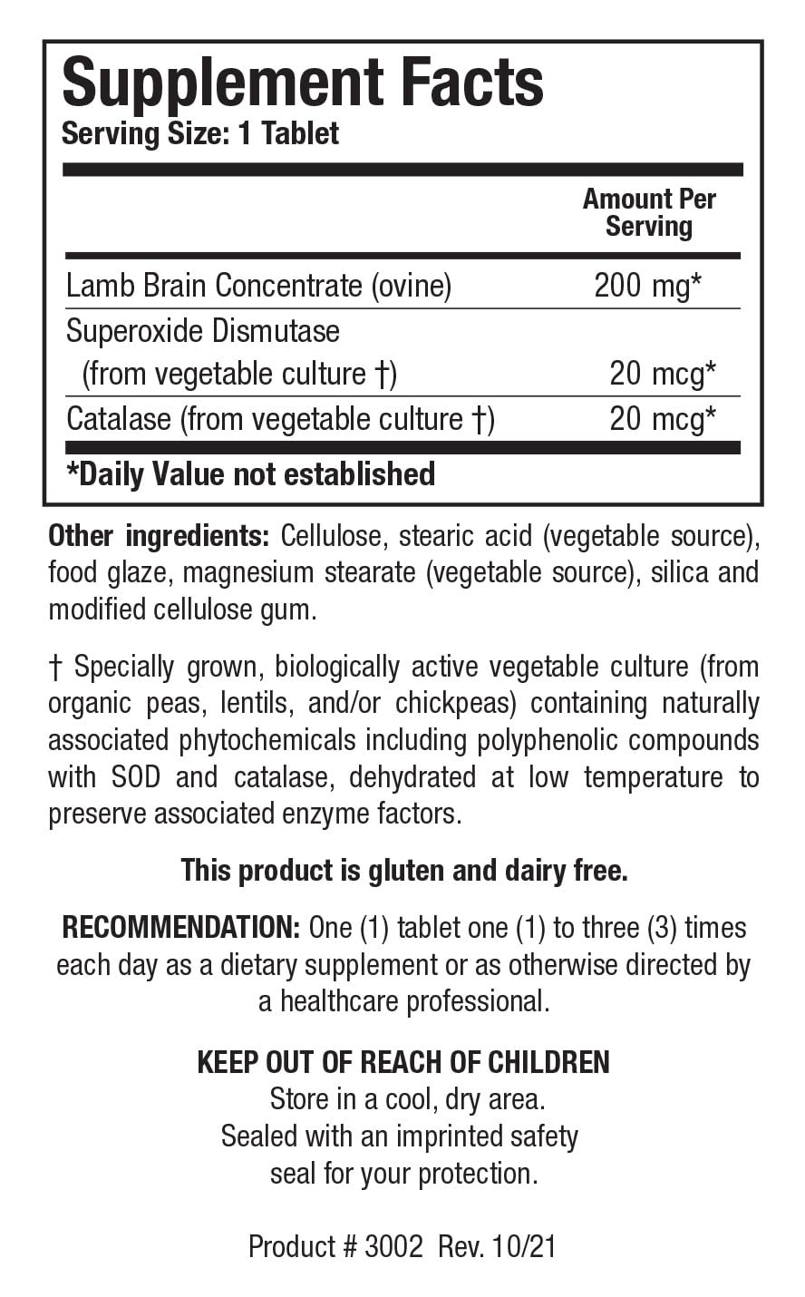 Biotics Research Cytozyme B Tablet, 60 Tablets