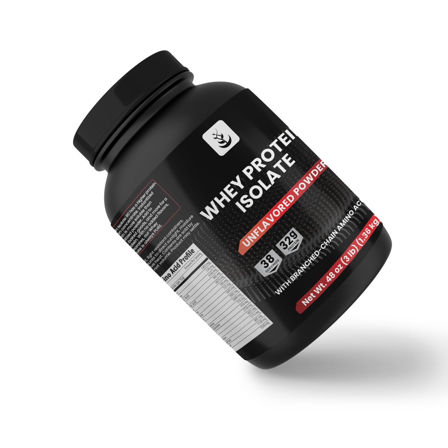 PURE ORIGINAL INGREDIENTS Whey Protein Isolate Powder, 3 lb, 48 Servings