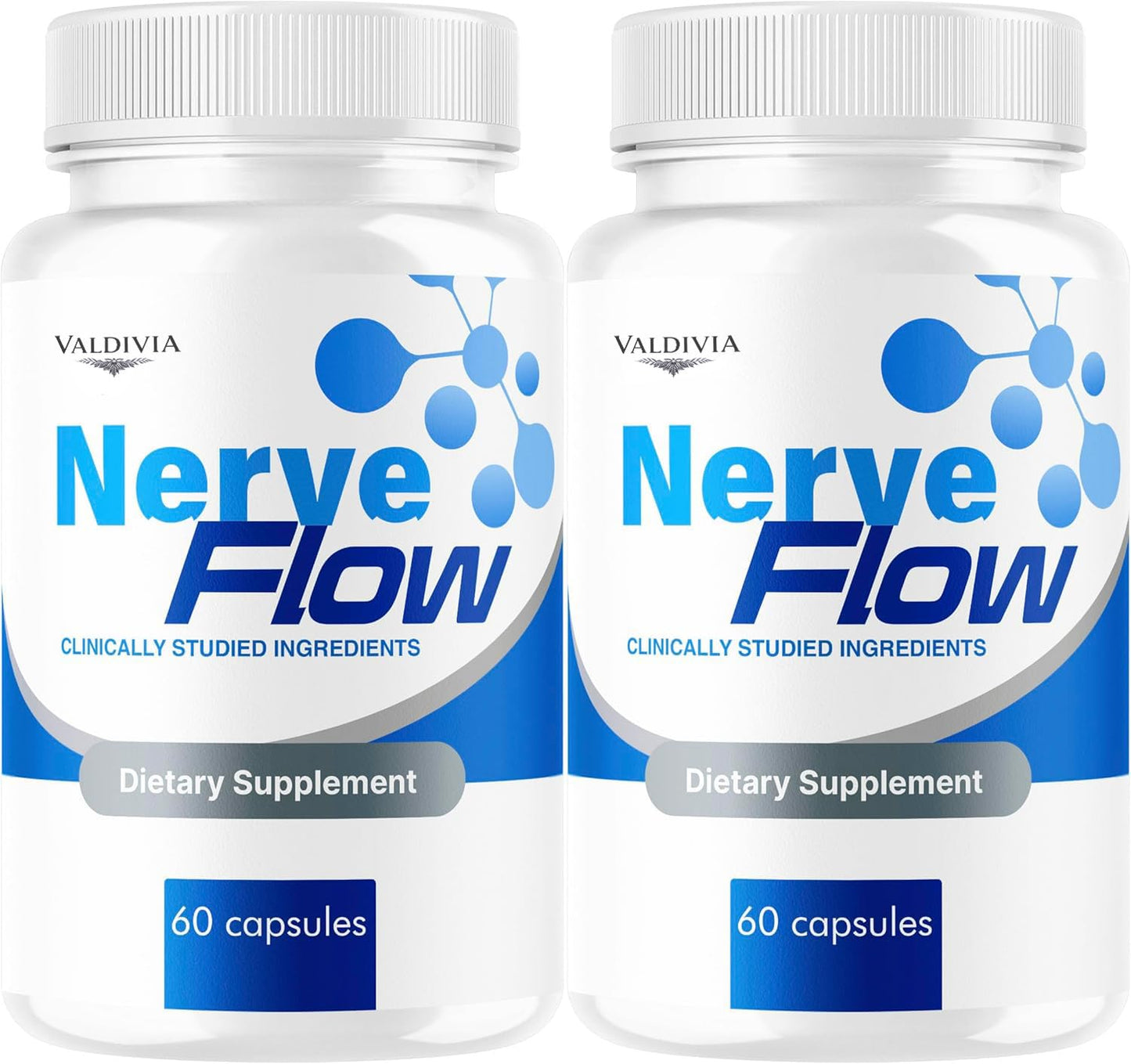 Valdivia NerveFlow Advanced Nerve Support Capsules, Maximum Strength Multivitamin Advanced Formula, 120 Capsules