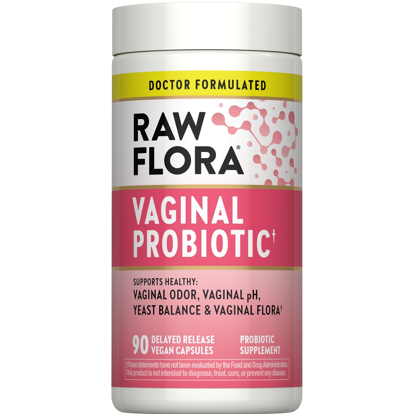 Raw Flora Vaginal Probiotics for Women Capsules, 90 Count