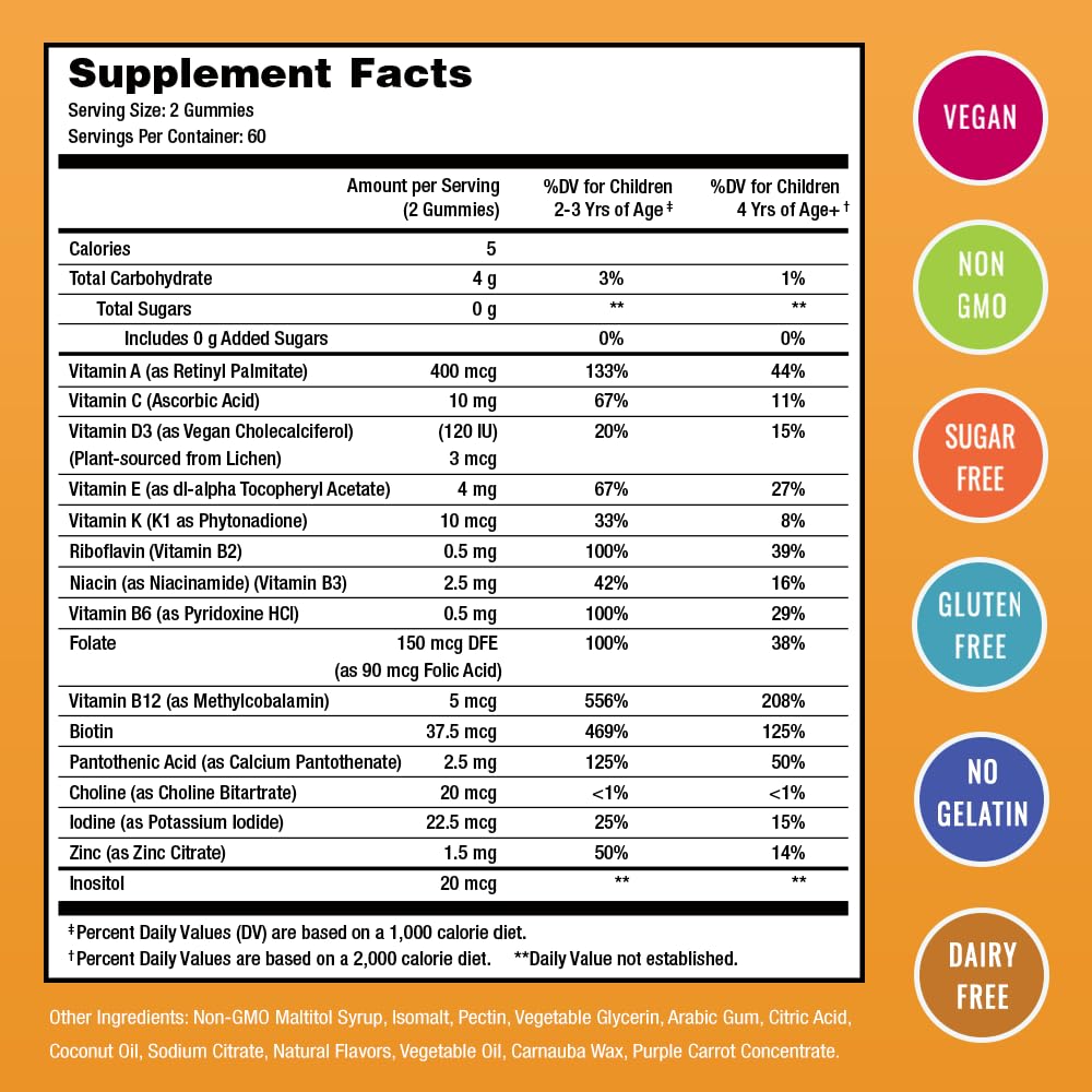 NutraChamps Kids Multivitamin Gummy 120 Count