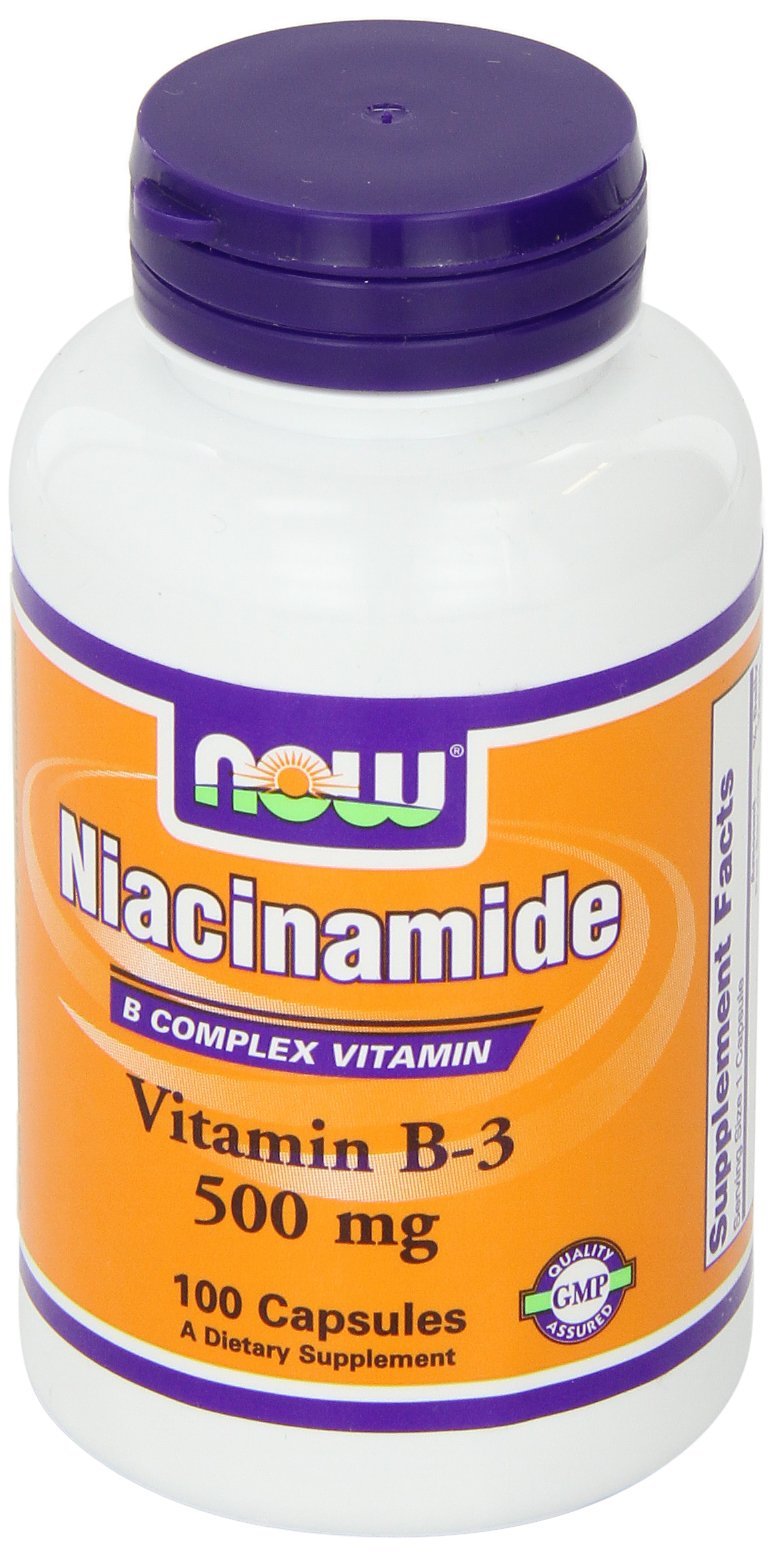 NOW Foods Niacinamide 500mg Capsules 200