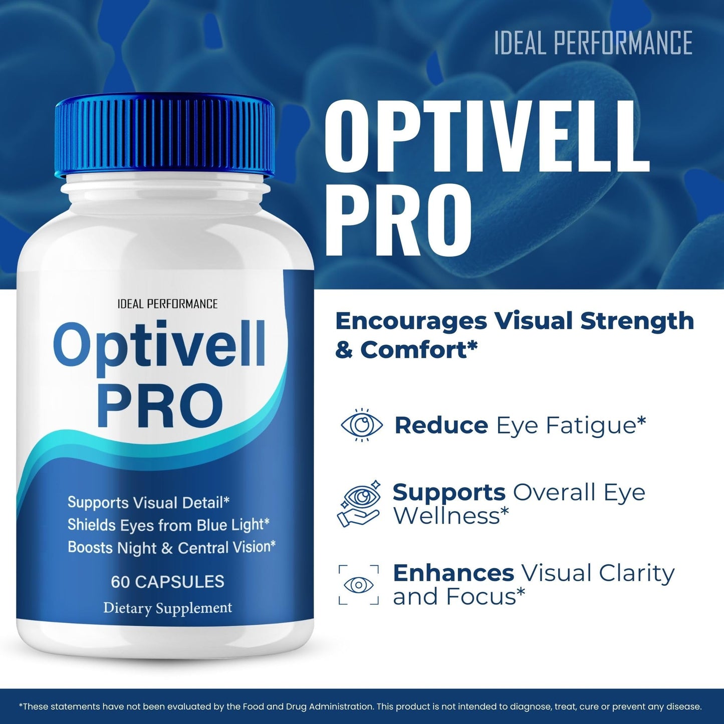 IDEAL PERFORMANCE Optivell Eye Capsules 180 Capsules