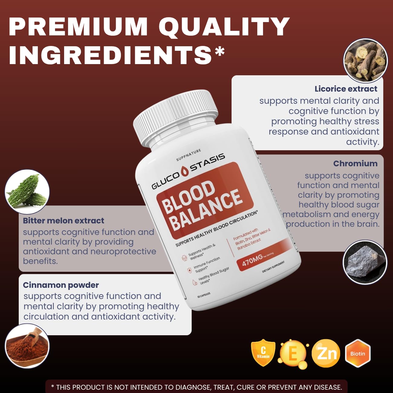 SuppNature Gluco Stasis Capsules 120 Capsules