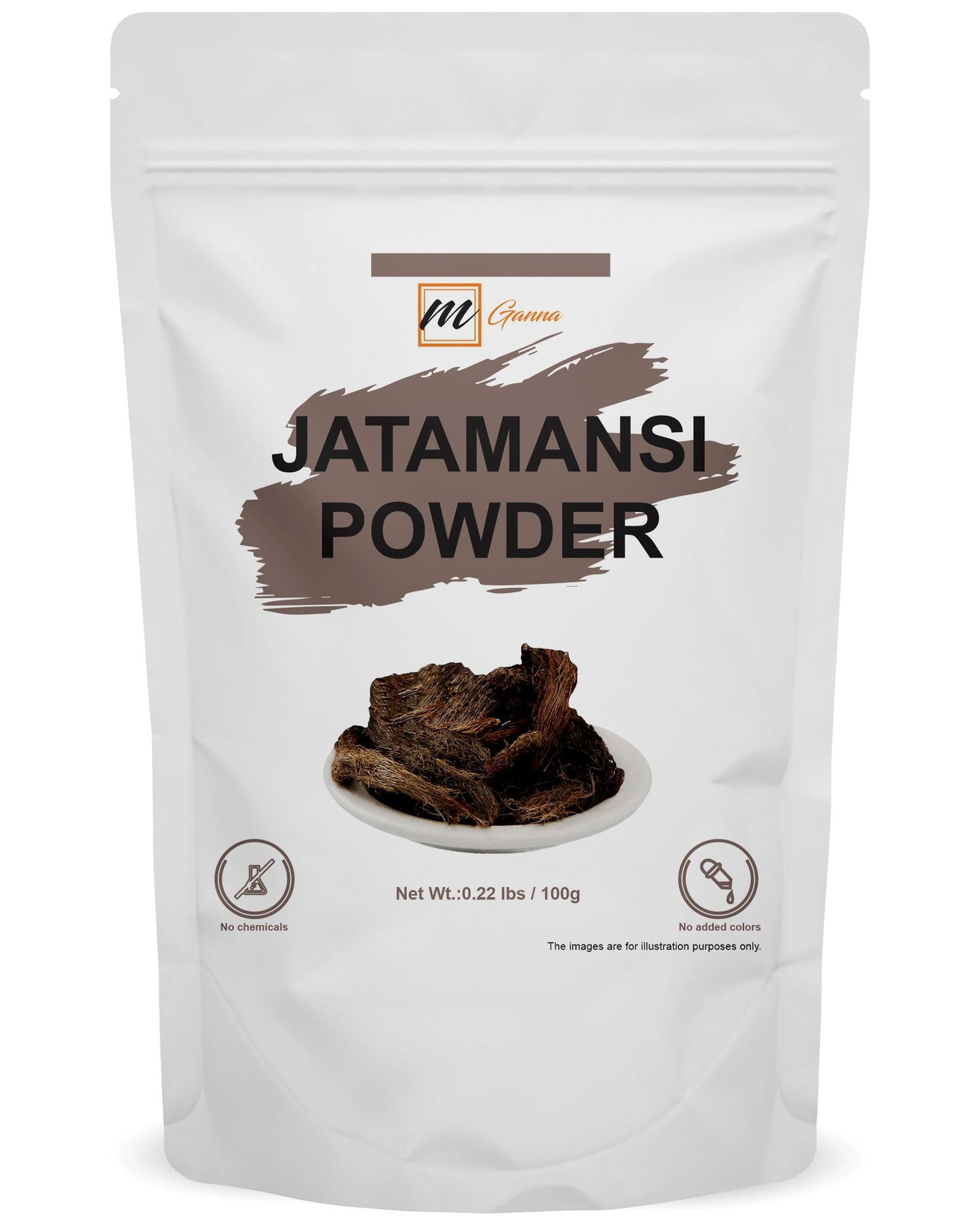 mGanna Jatamanshi Powder/Nardostachys jatamansi (Spikenard Root) for Hair and Health Care, 3.5 Ounce