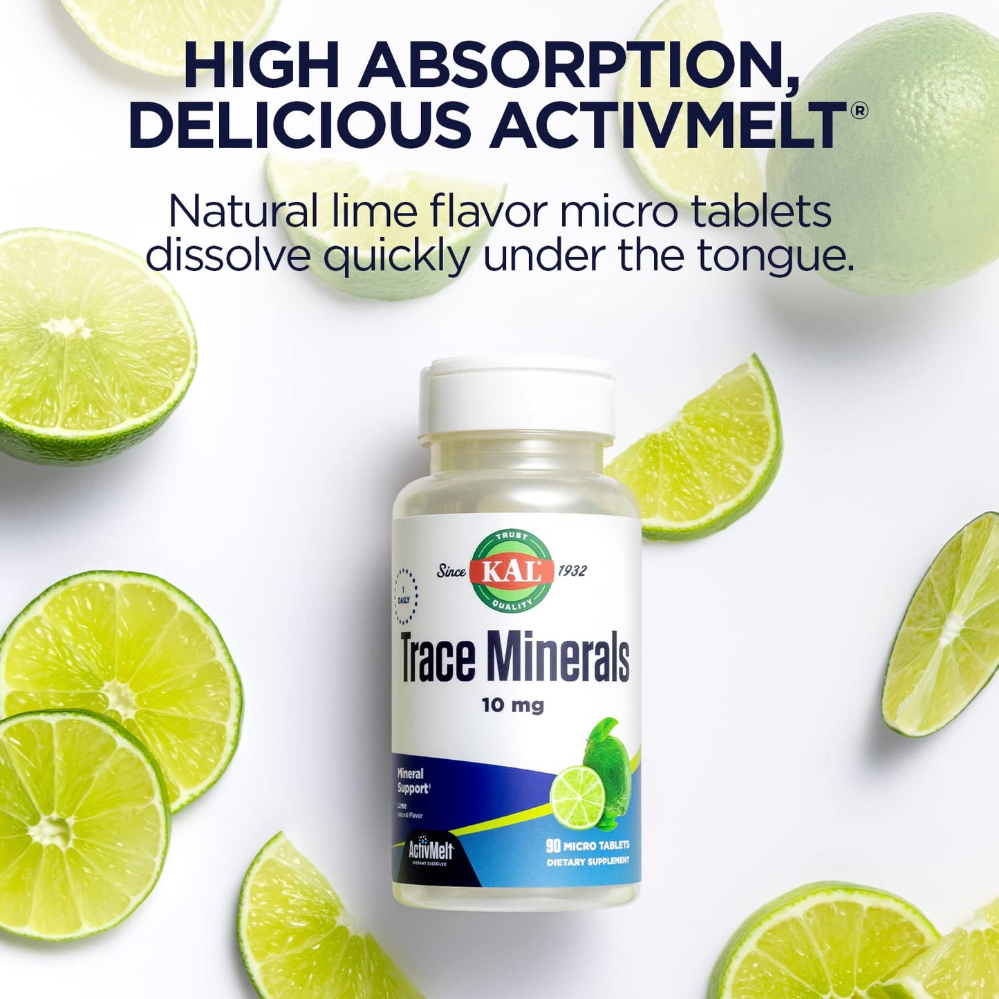 KAL Trace Minerals Tablets, 90 Count