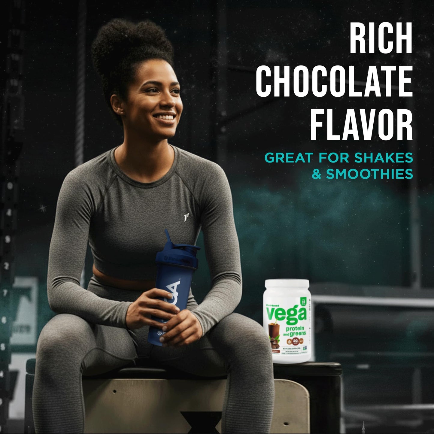 Vega Premium Protein + Supergreens Protein Powder, Chocolate, 21.8 Servings