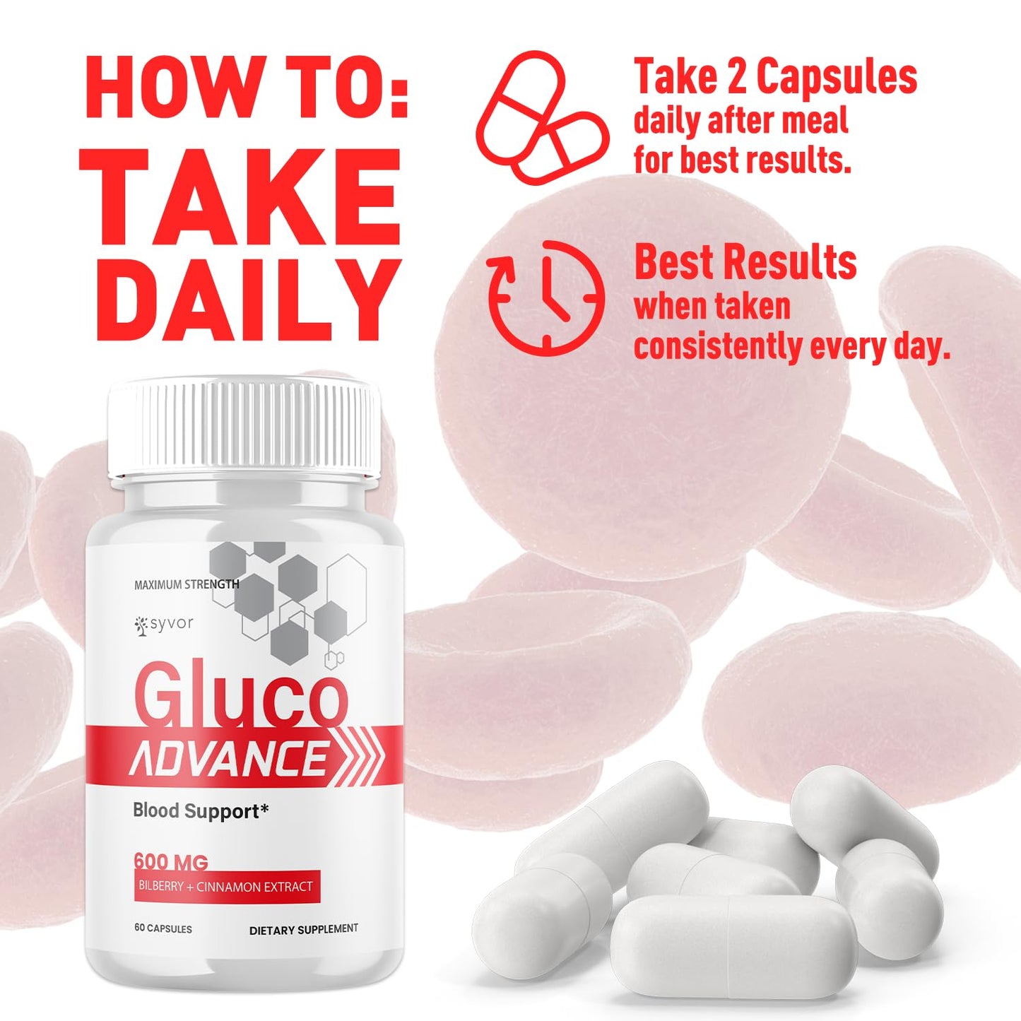 Syvor Gluco Advance Capsules 300 Capsules