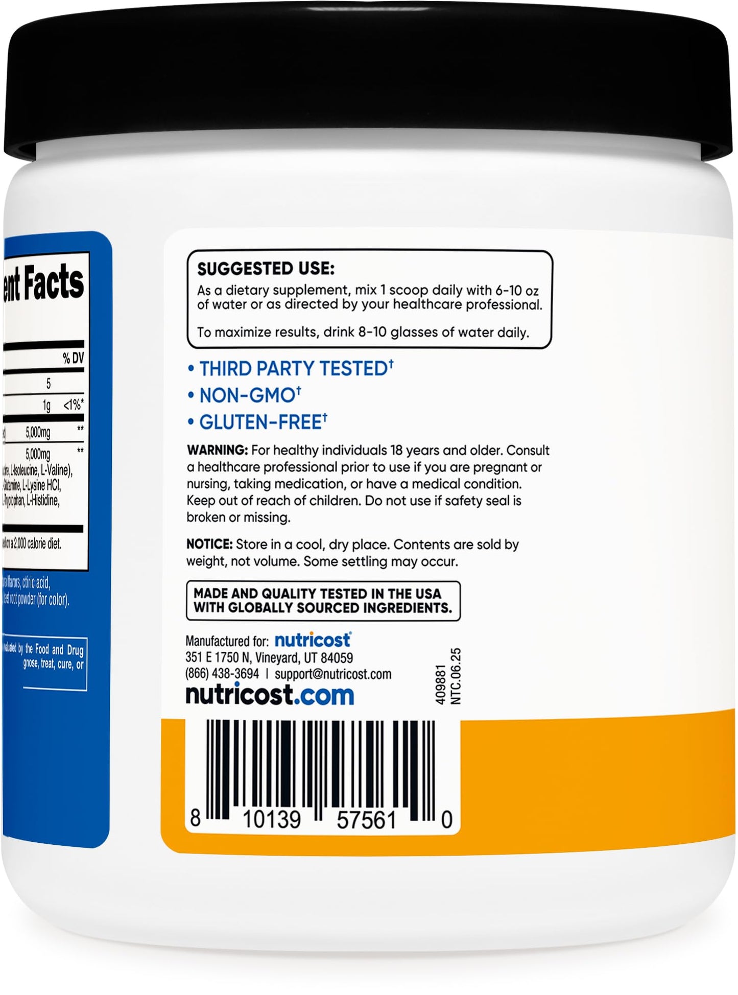 Nutricost Creatine + Aminos Powder 13.3 Ounce