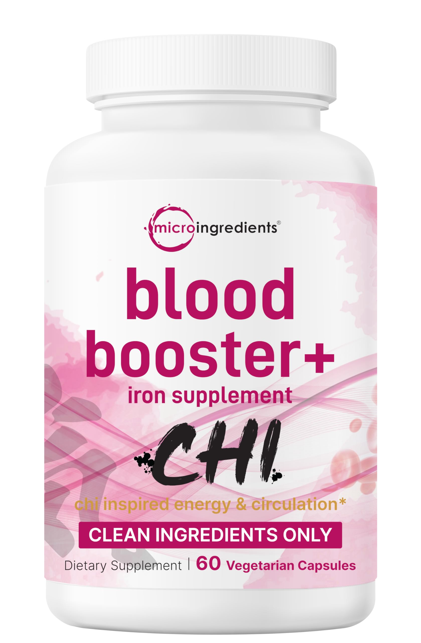 Micro Ingredients Blood Booster+ Iron Supplement Capsule 60 Count