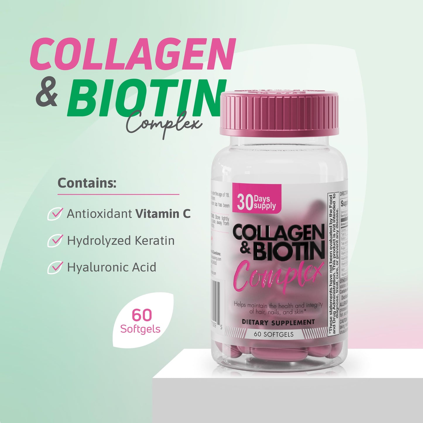 Ben´Fit Collagen & Biotin Complex Capsule 60