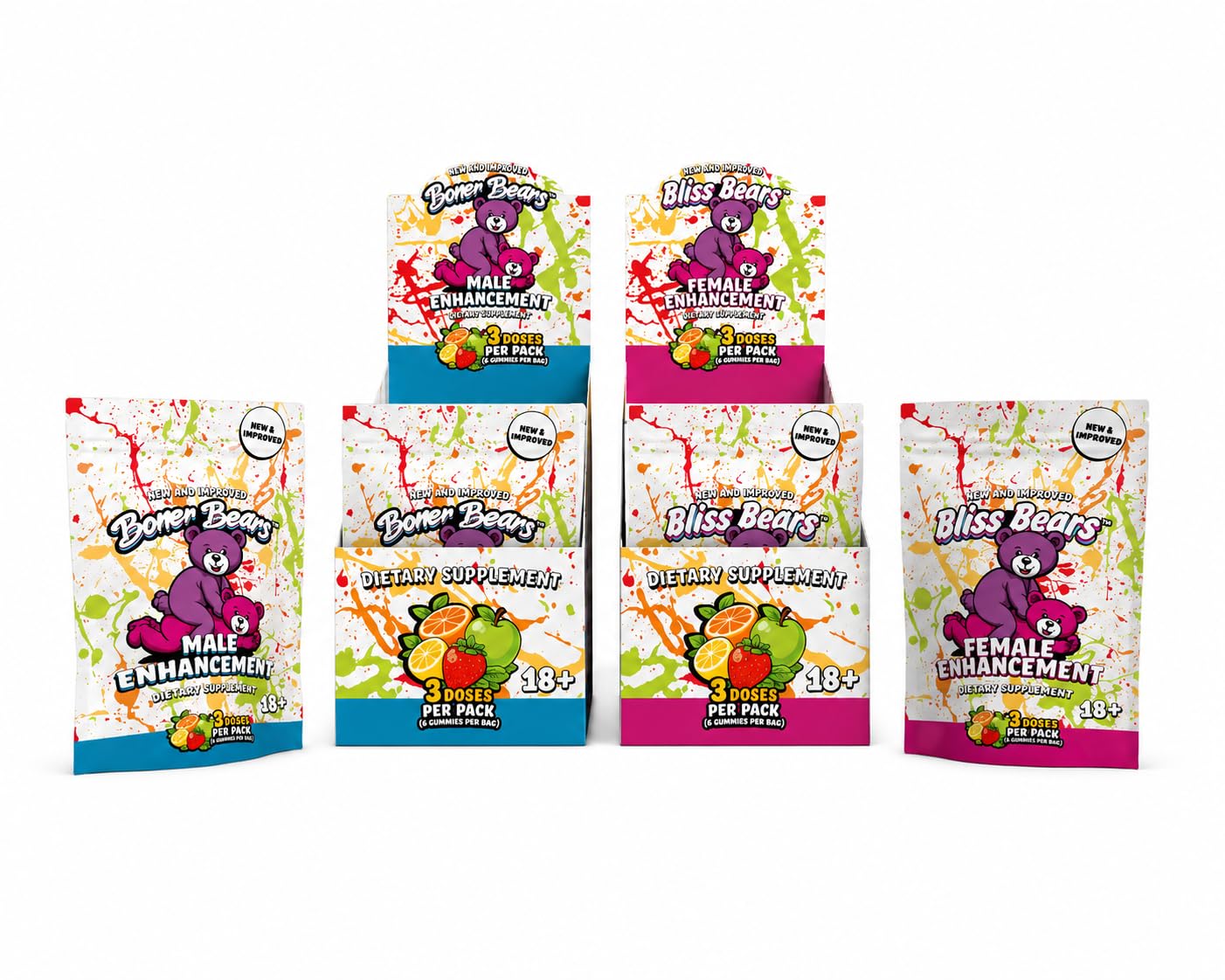 Boner Bears Gummies for Men Premium Support Gummy, 30 Count
