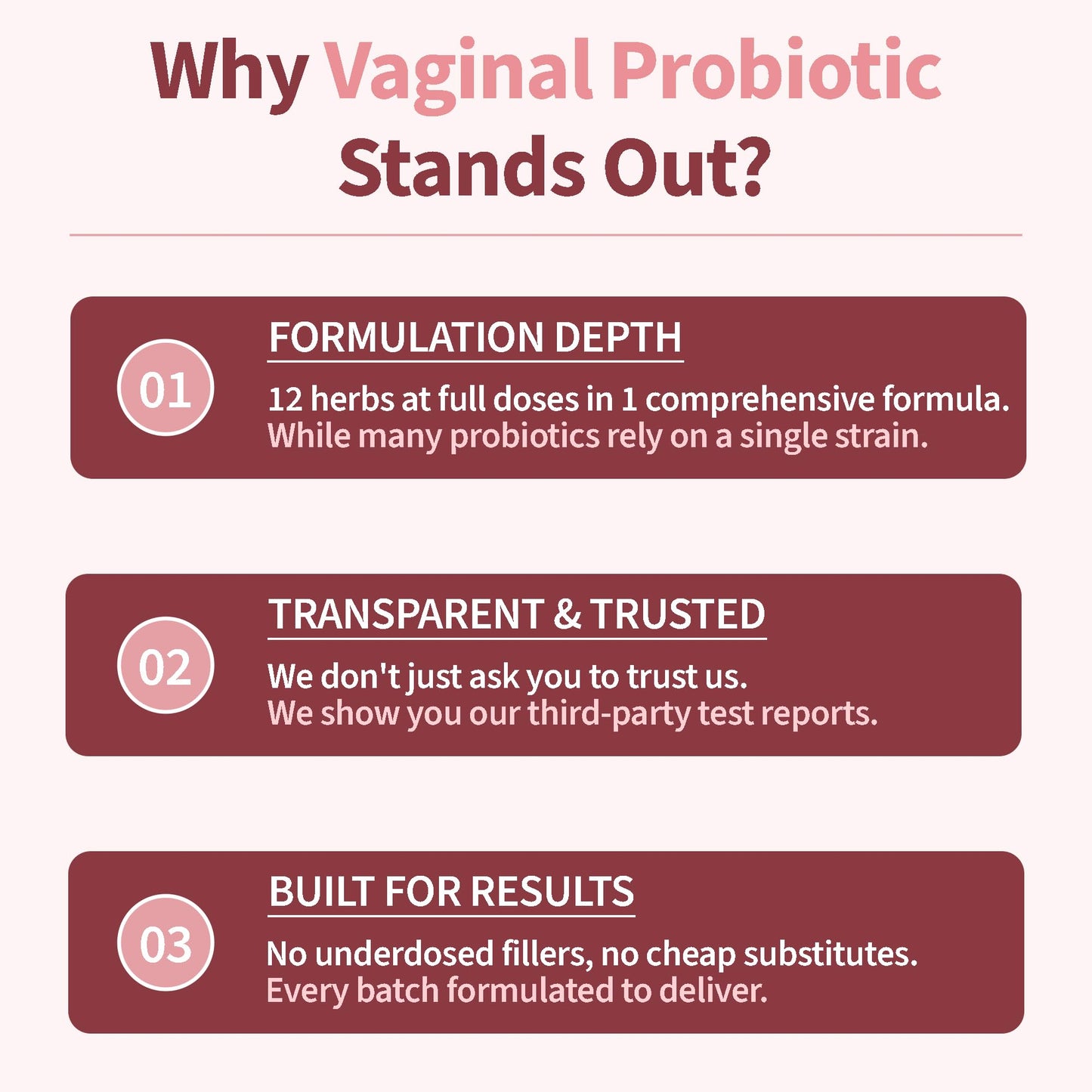 FIRSTORGANIC Women’s Vaginal Microflora Probiotic Complex 1600mg Capsules, 60 Count