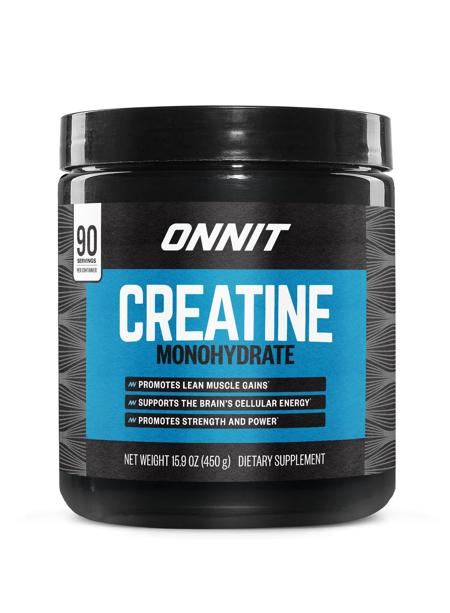 ONNIT Creatine Monohydrate Powder 90 Servings