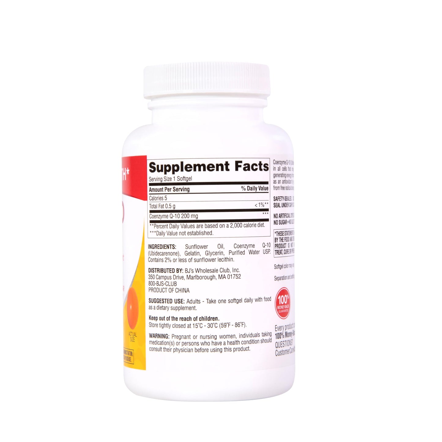 Berkley Jensen CoQ10 Softgels, 140 Count